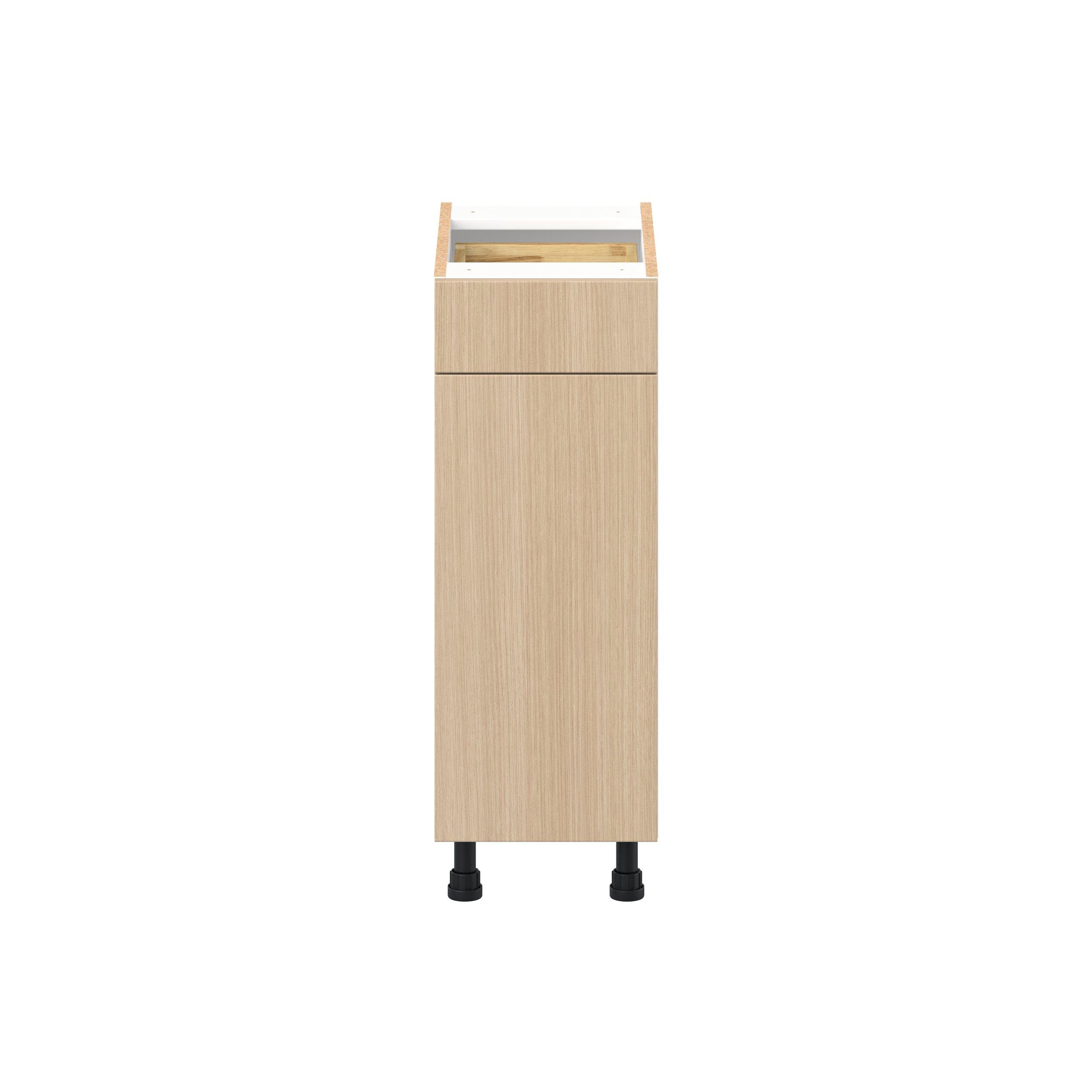 Glenwood 12 in. Mojavi Oak Vanity Door and Drawer Base Cabinet