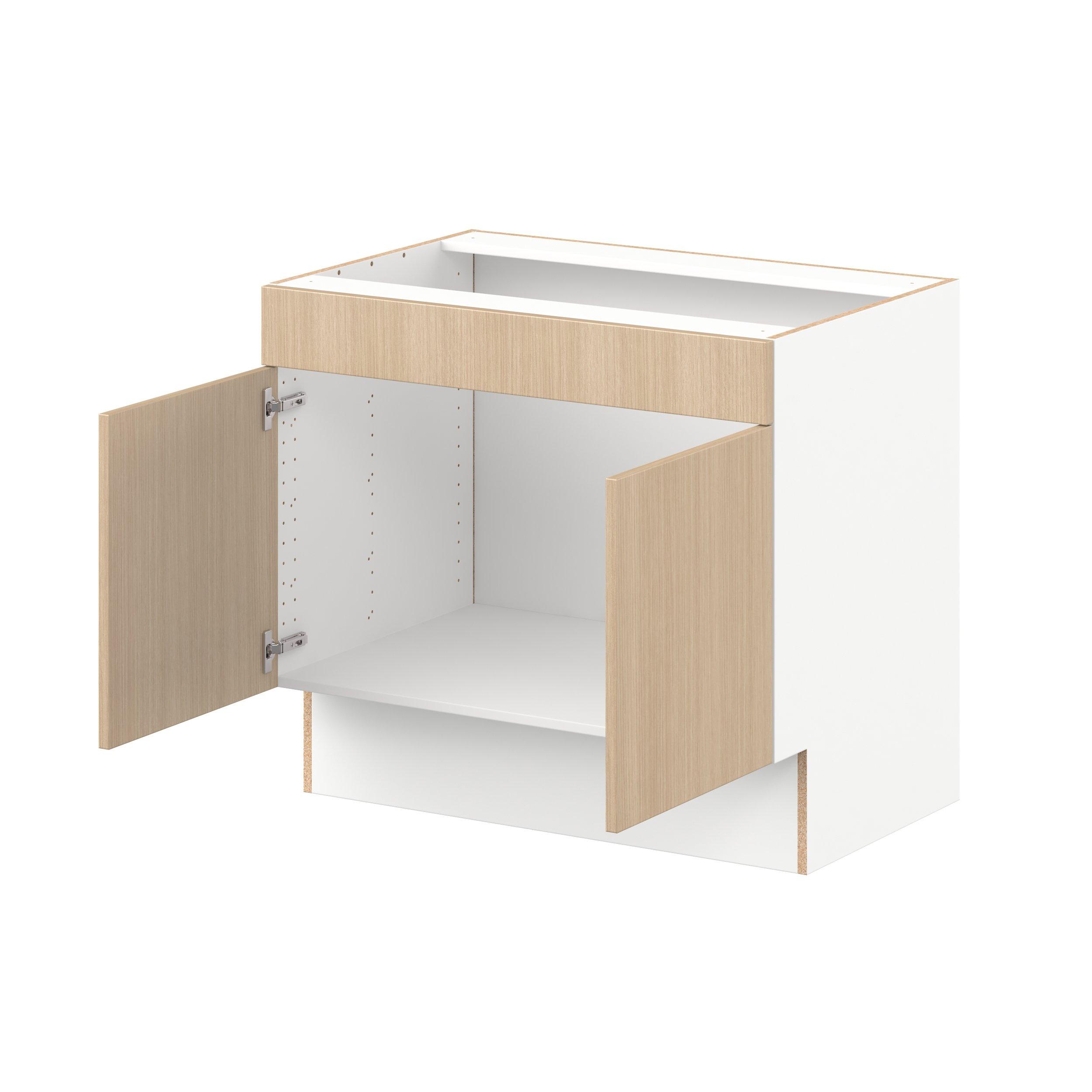 Glenwood 36 in. Mojavi Oak Sink Base Cabinet with False Front - ADA