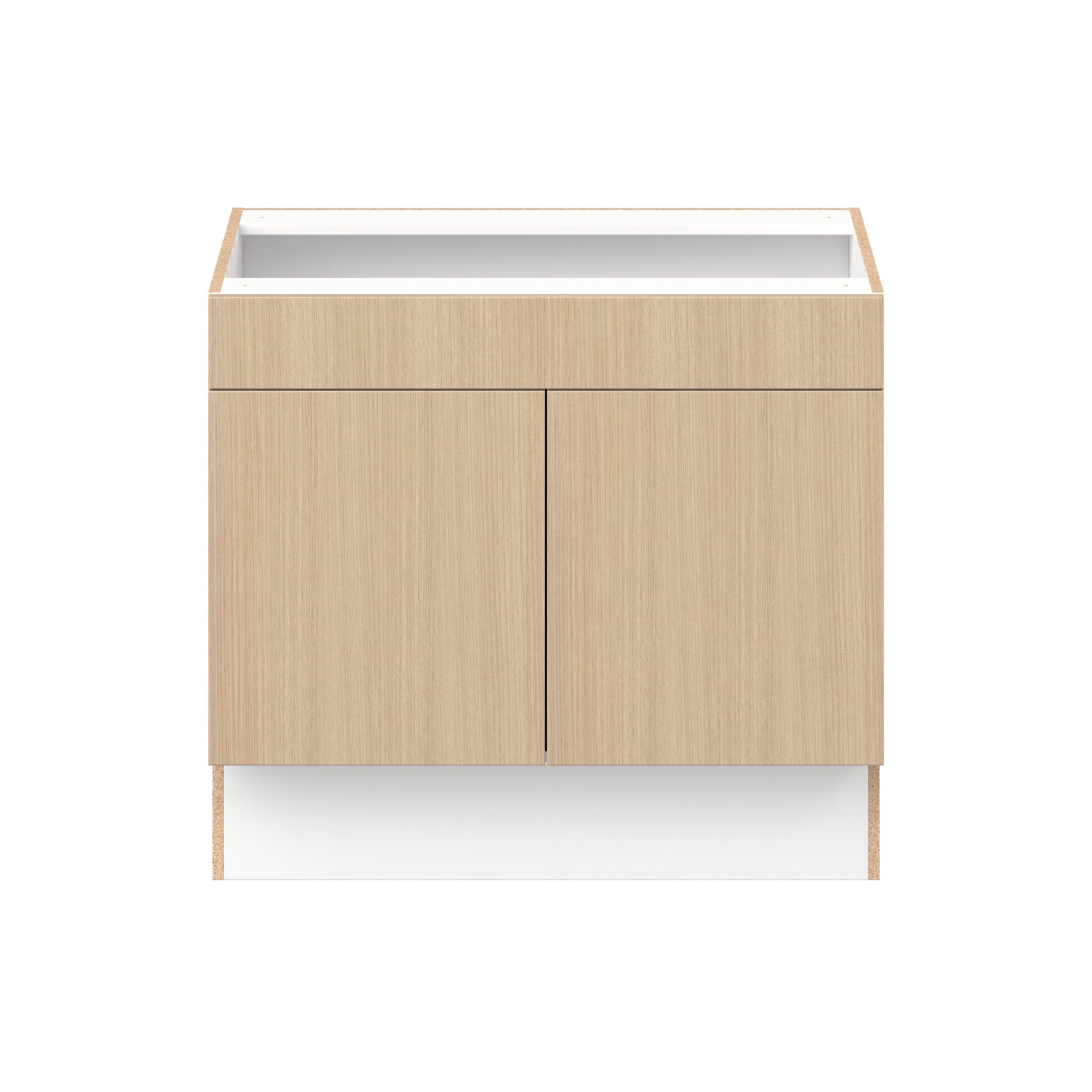 Glenwood 36 in. Mojavi Oak Sink Base Cabinet with False Front - ADA