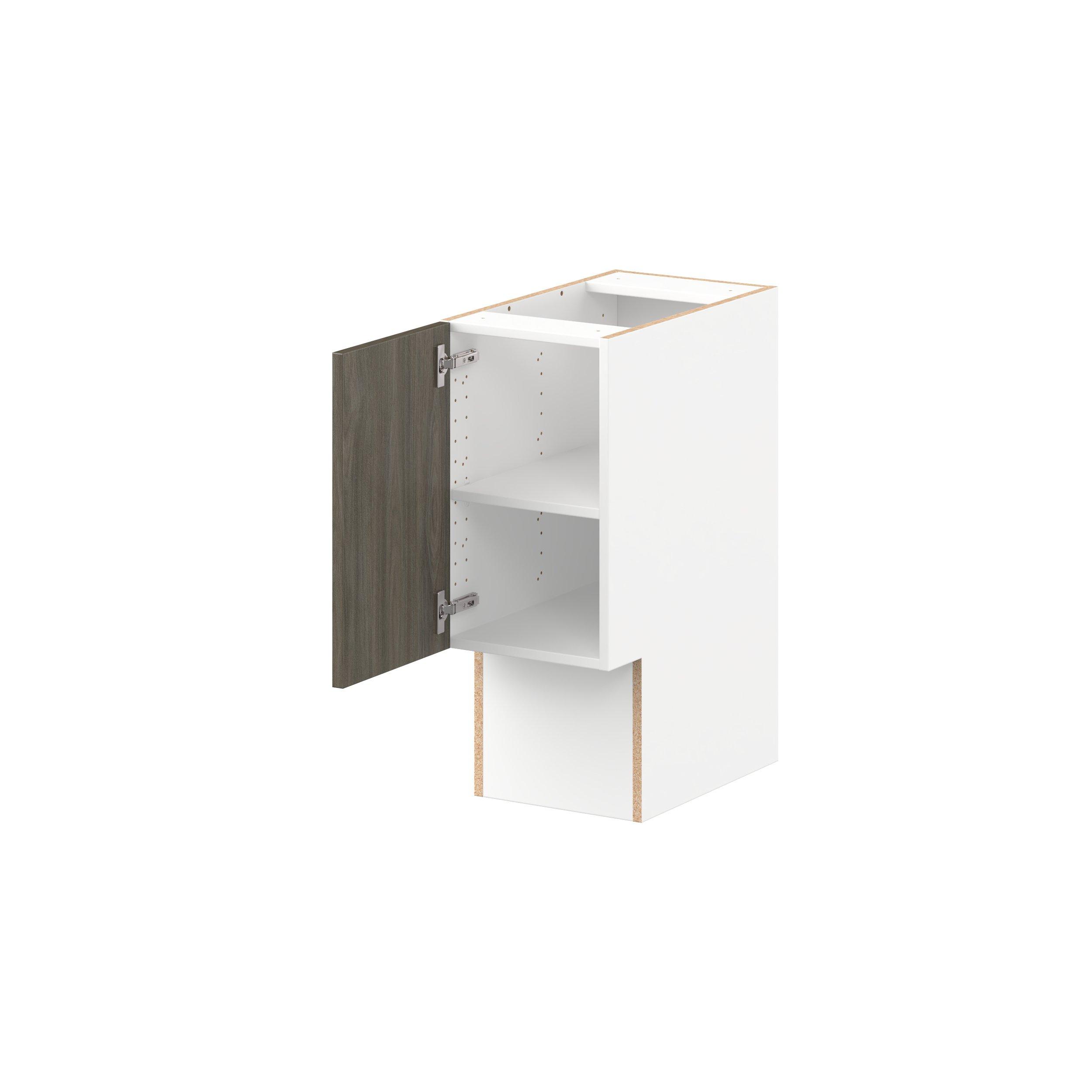 Glenwood 12 in. Burnt Walnut Vanity Base Cabinet - ADA