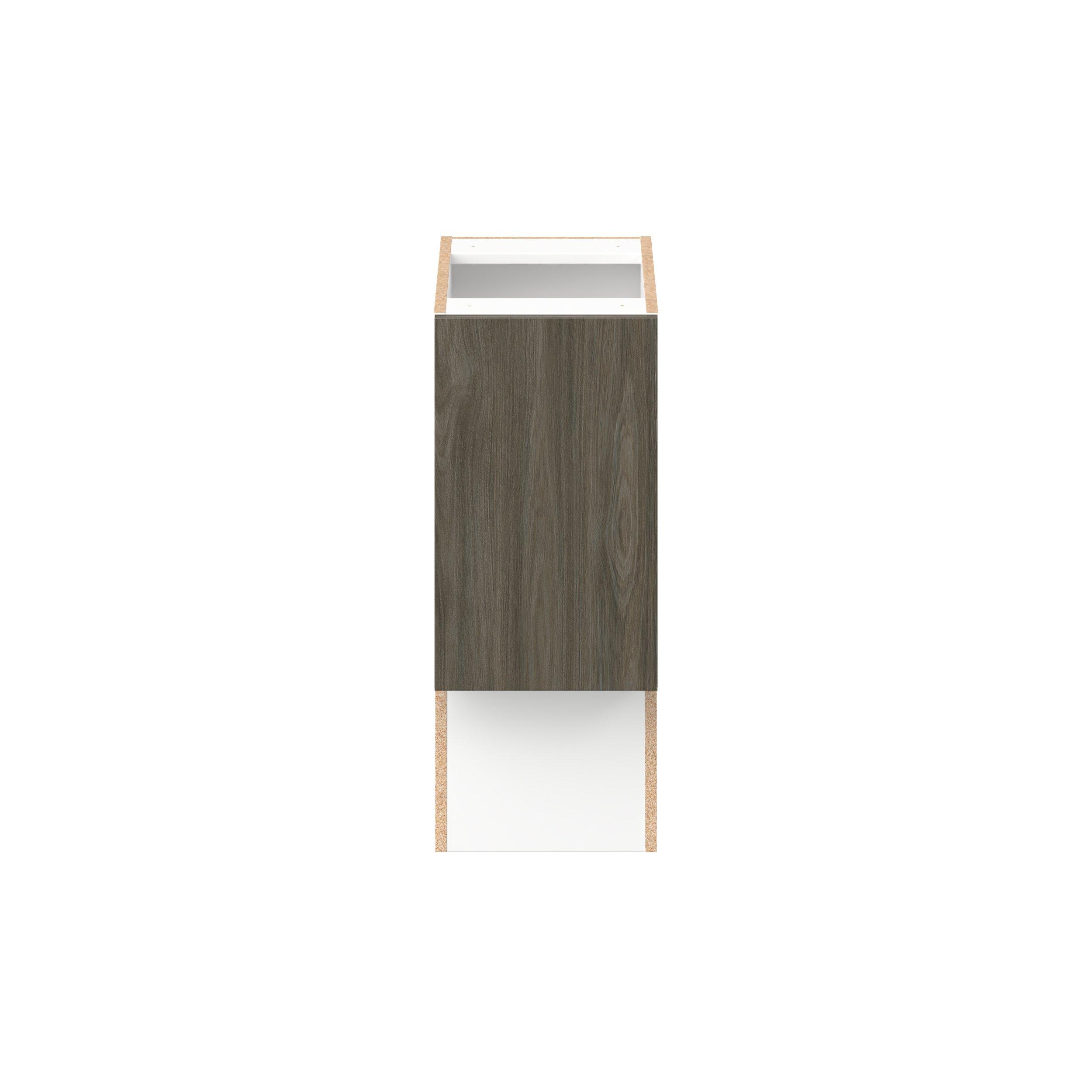 Glenwood 12 in. Burnt Walnut Vanity Base Cabinet - ADA