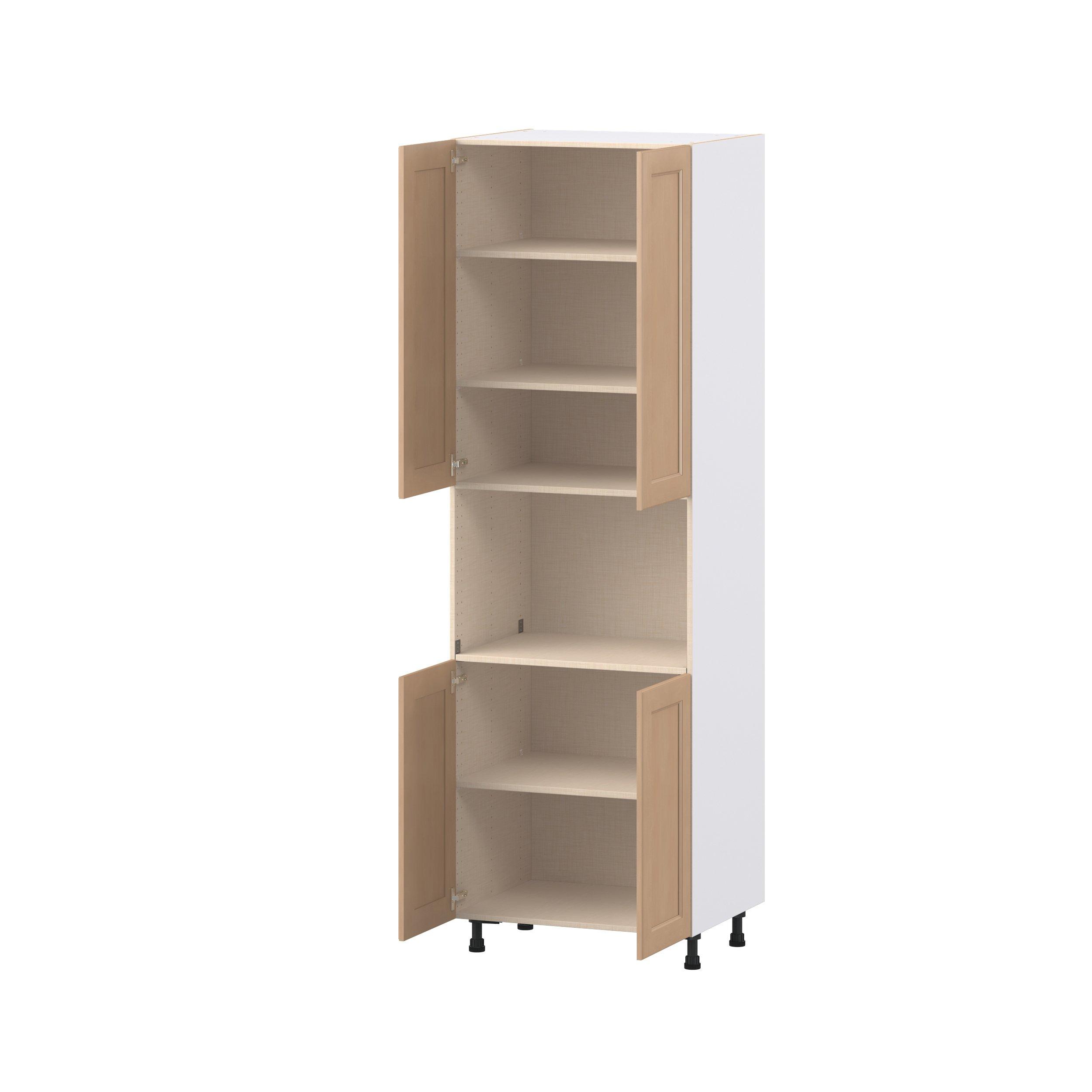 Sugarhill 30 in. Stained Sugar Cookie Door Microwave Pantry Cabinet