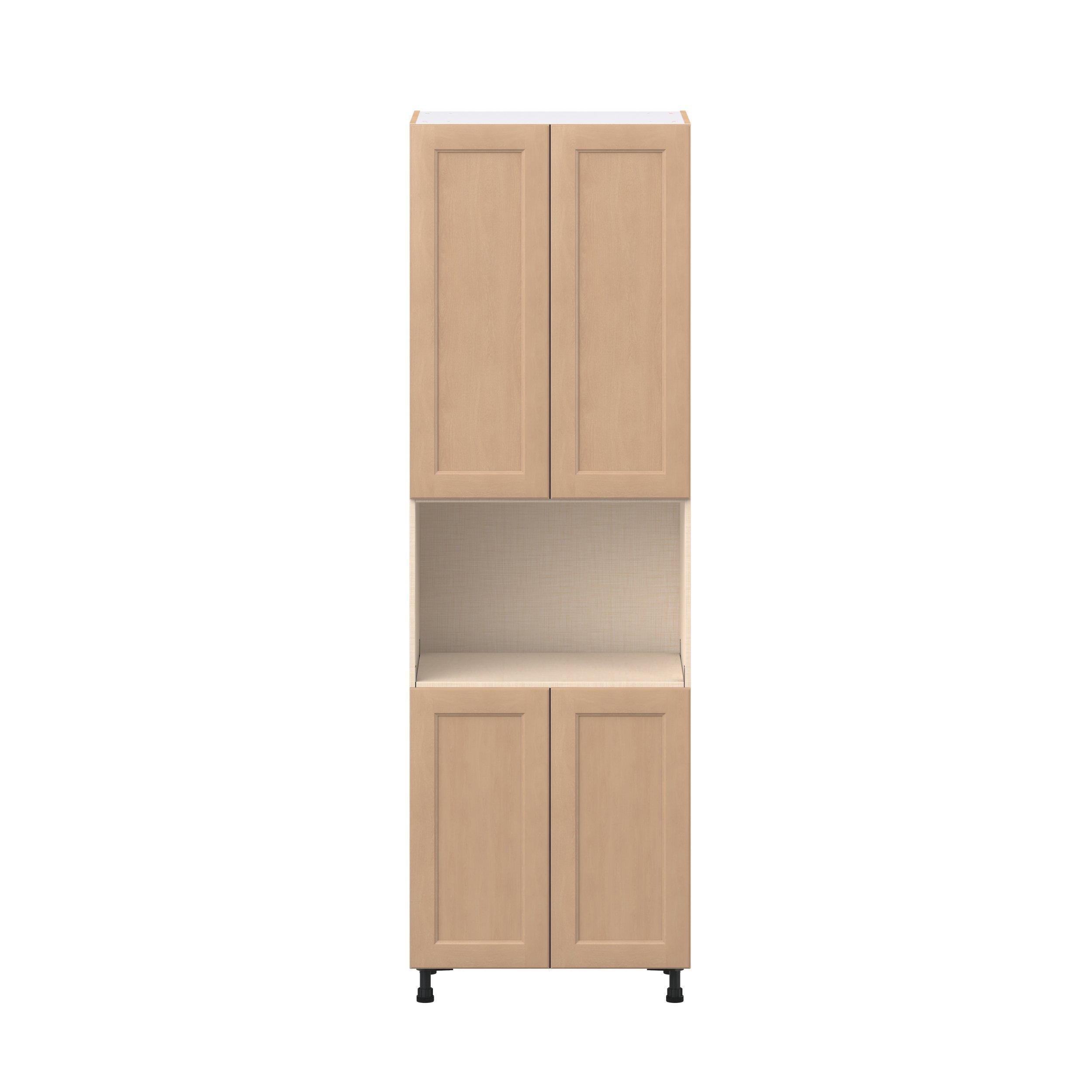 Sugarhill 30 in. Stained Sugar Cookie Door Microwave Pantry Cabinet