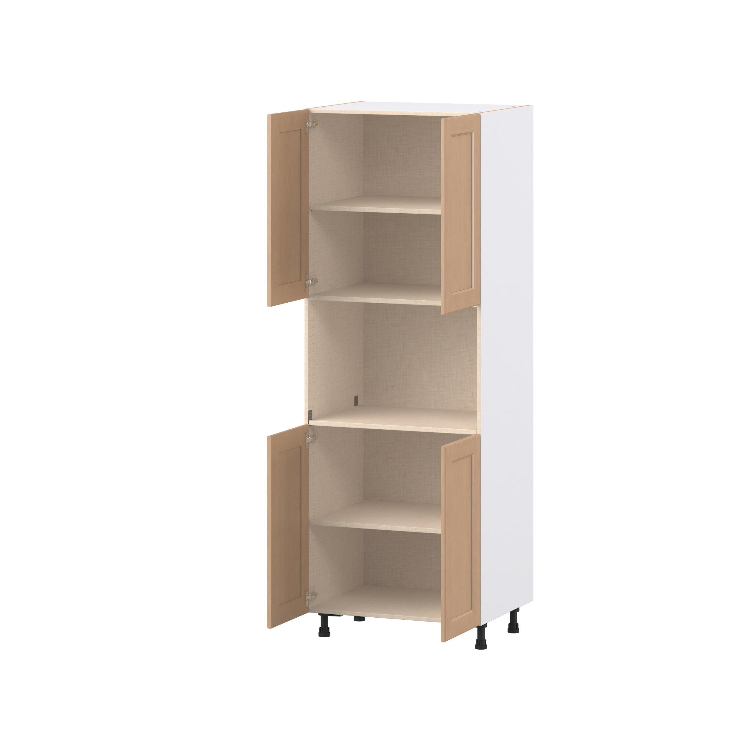 Sugarhill 30 in. Stained Sugar Cookie Door Microwave Pantry Cabinet