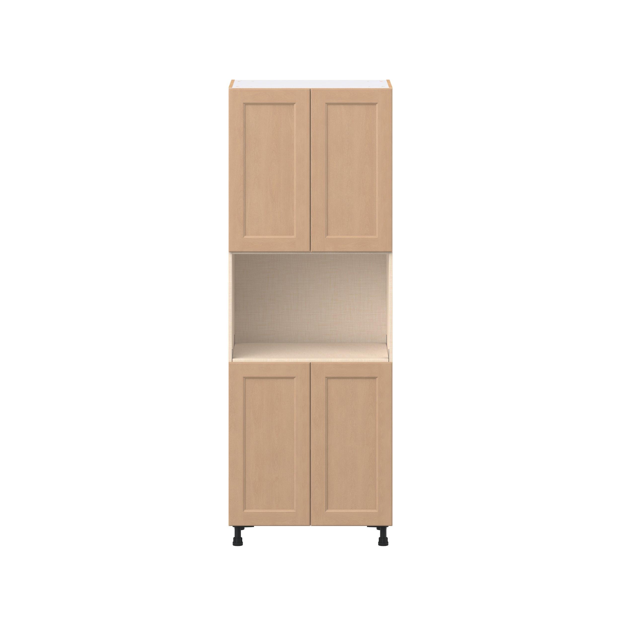 Sugarhill 30 in. Stained Sugar Cookie Door Microwave Pantry Cabinet