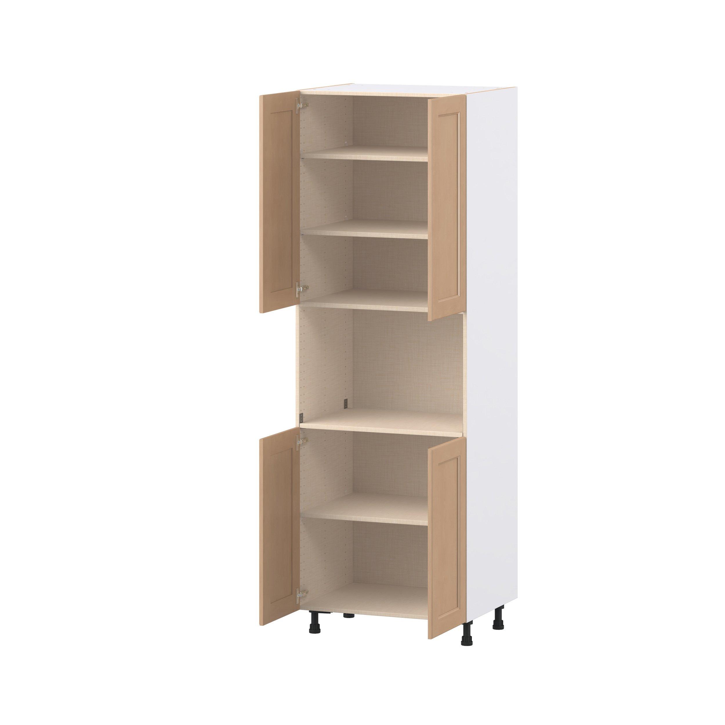 Sugarhill 30 in. Stained Sugar Cookie Door Microwave Pantry Cabinet