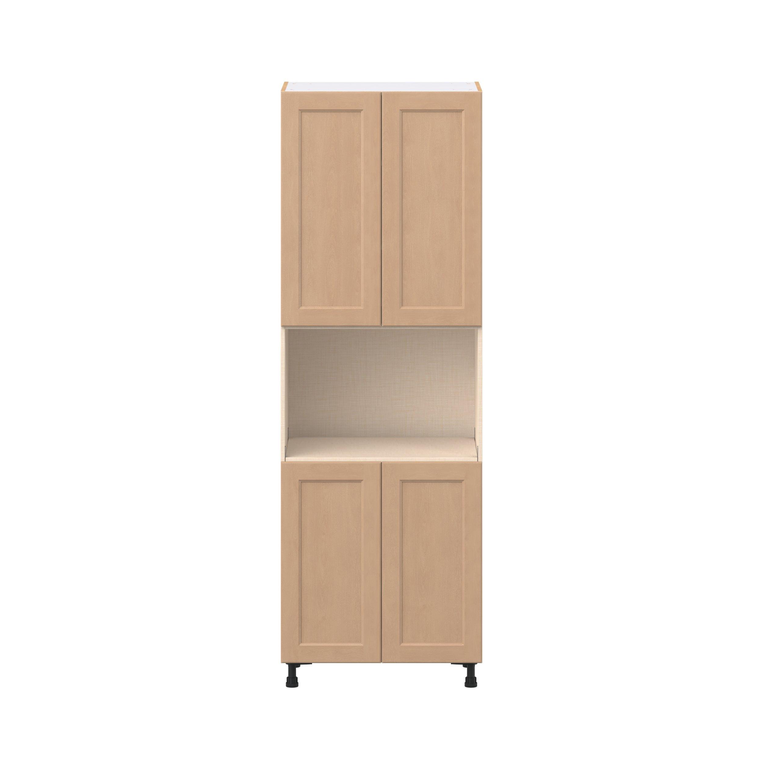 Sugarhill 30 in. Stained Sugar Cookie Door Microwave Pantry Cabinet
