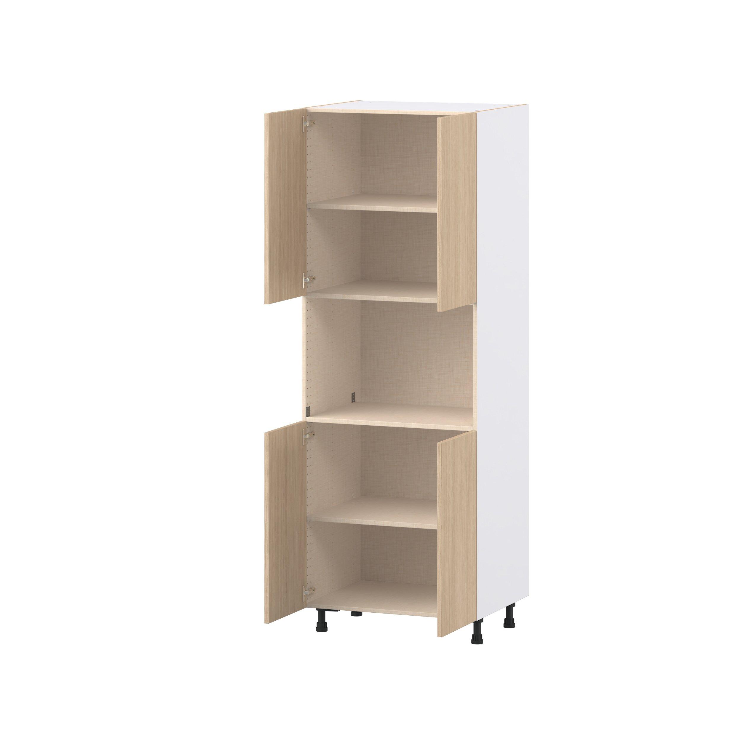 Glenwood 30 in. Mojavi Oak Door Microwave Pantry Cabinet