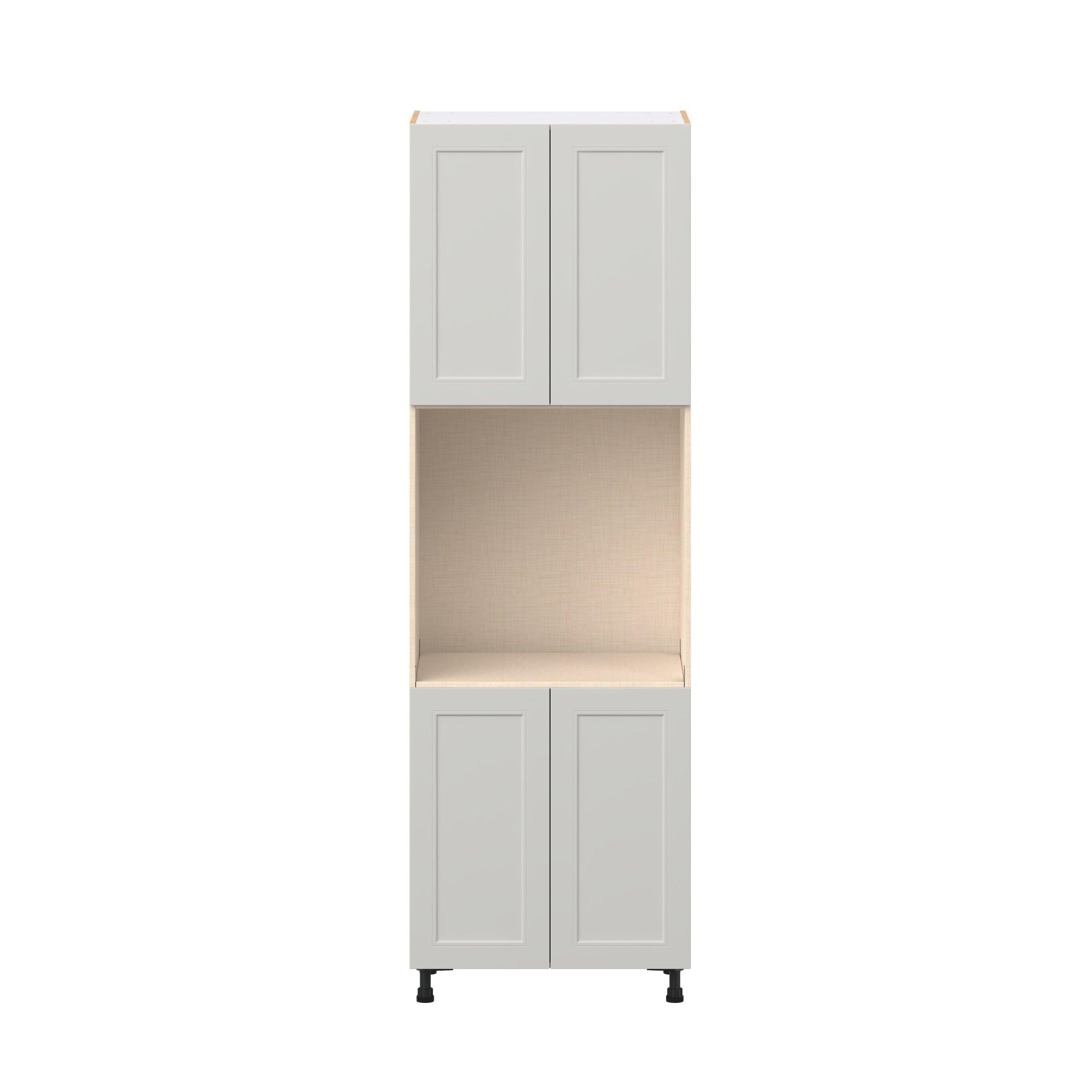 Lenox 30 in. Painted Light Gray Door Single Oven Pantry Cabinet