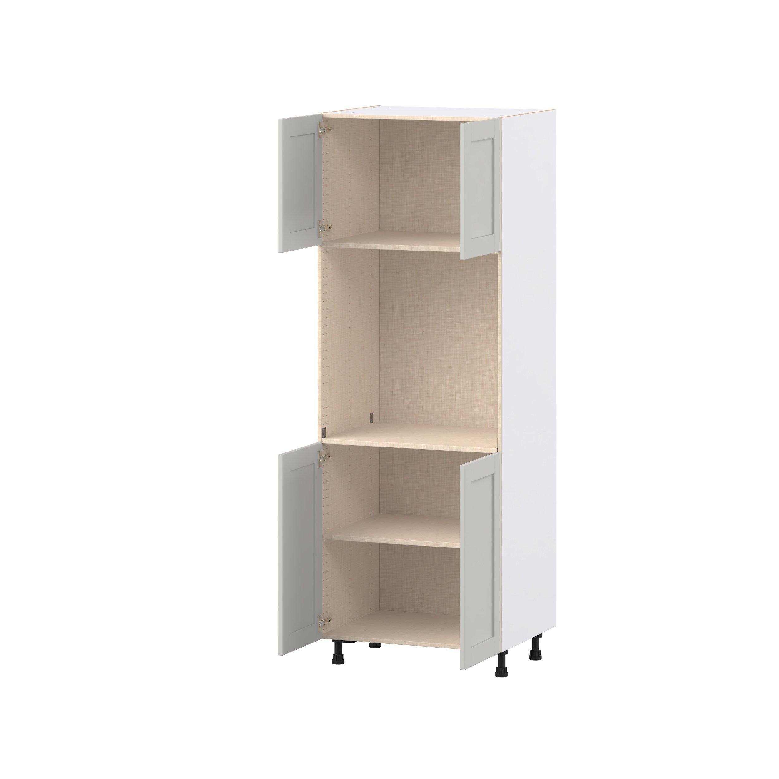 Summerhill 30 in. Light Gray Door Single Oven Pantry Cabinet
