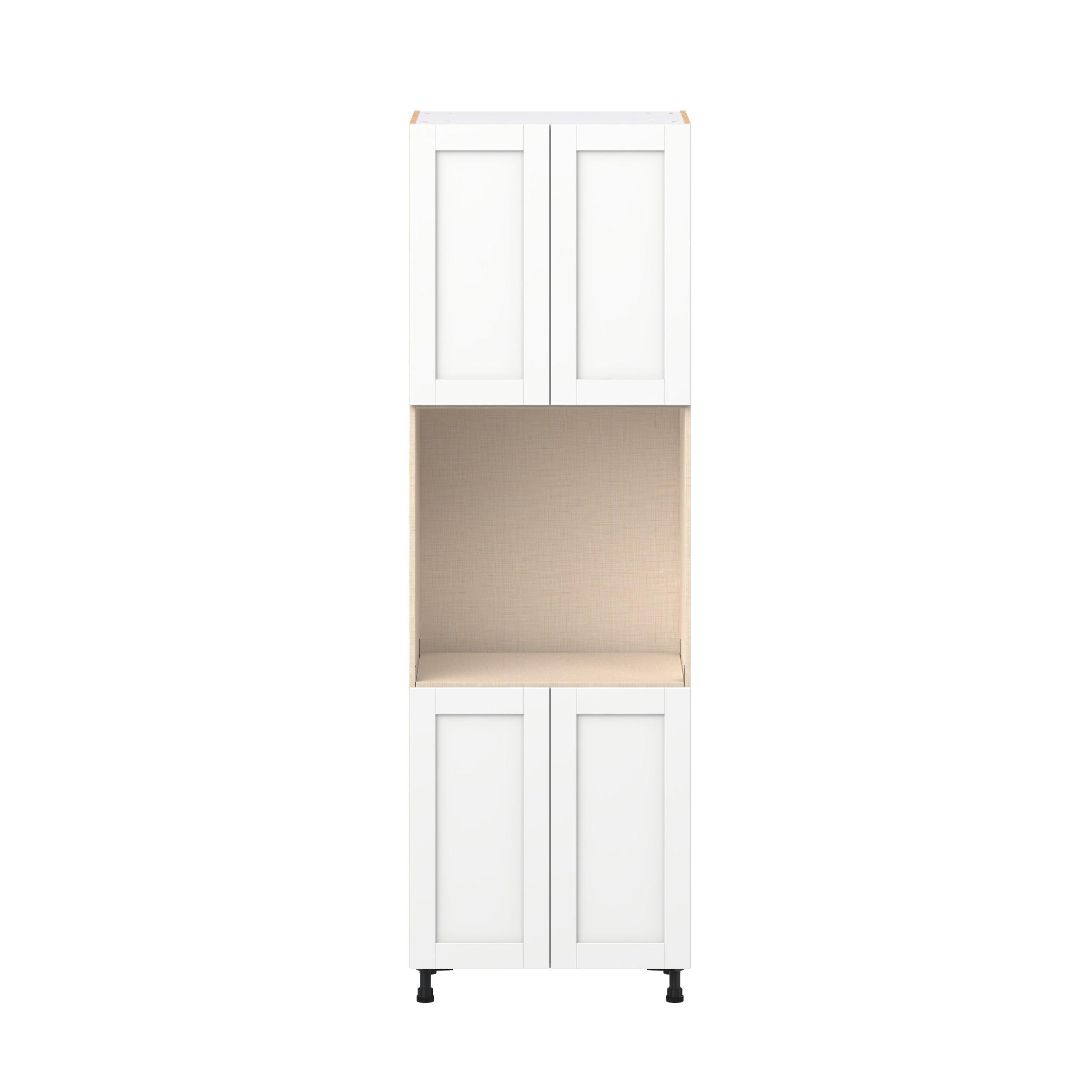 Summerhill 30 in. Bright White Door Single Oven Pantry Cabinet