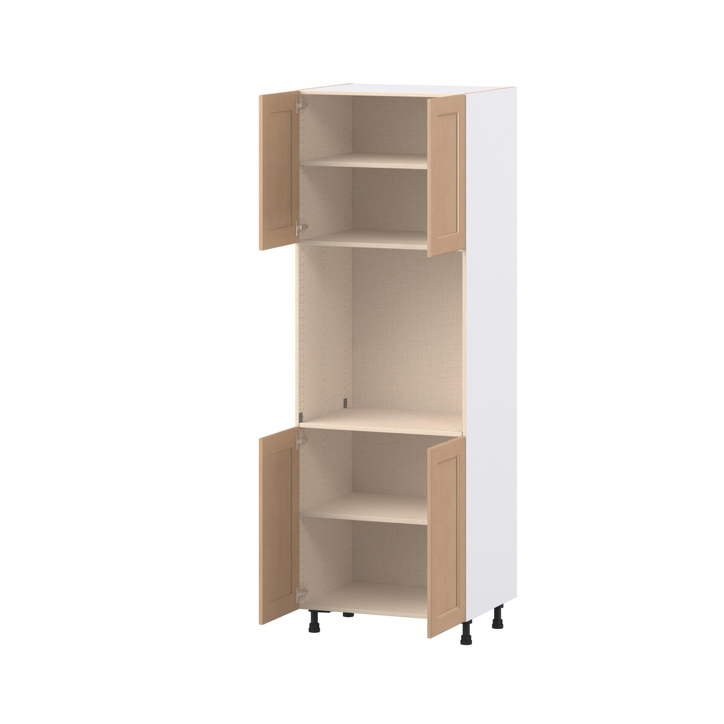 Sugarhill 30 in. Stained Sugar Cookie Door Single Oven Pantry Cabinet
