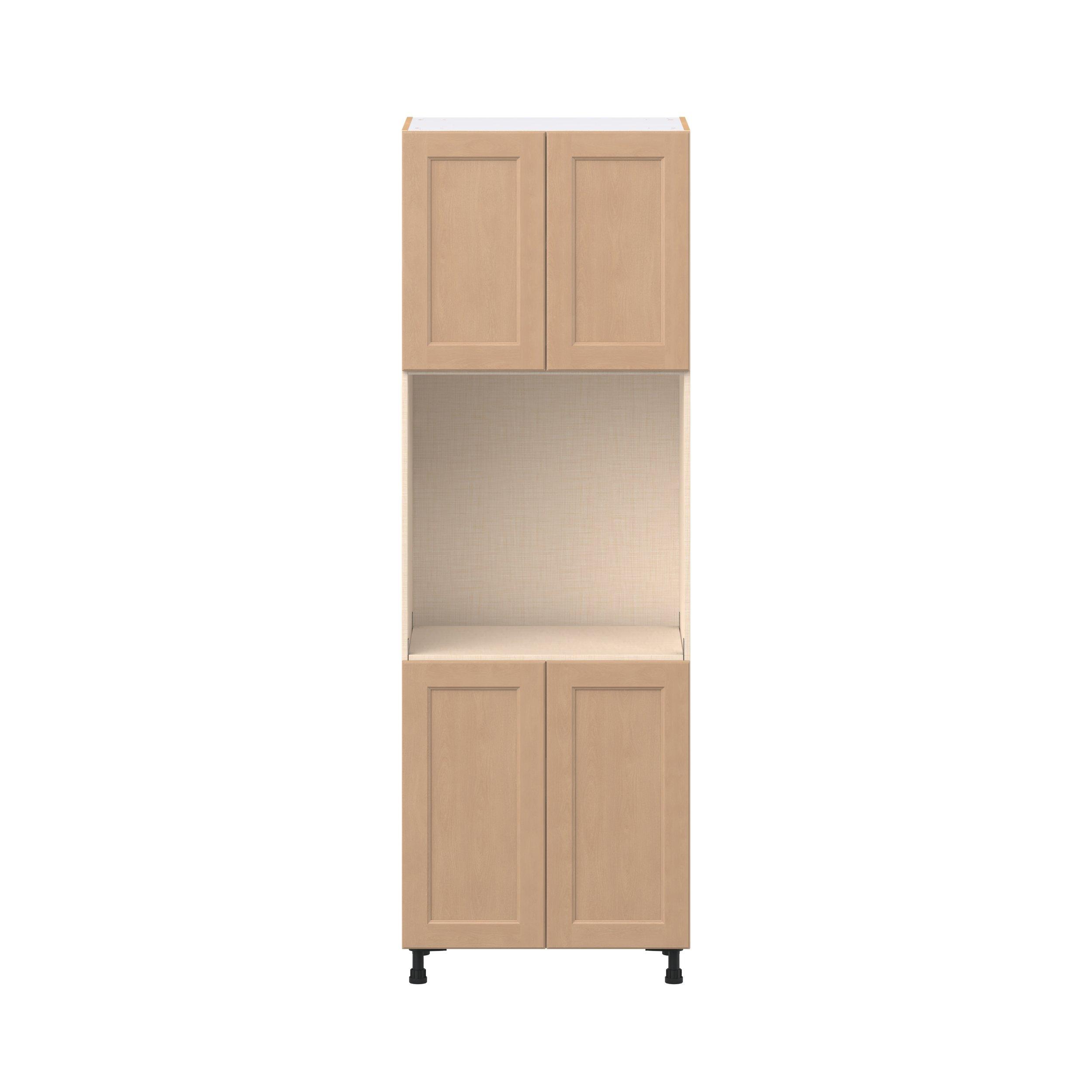 Sugarhill 30 in. Stained Sugar Cookie Door Single Oven Pantry Cabinet
