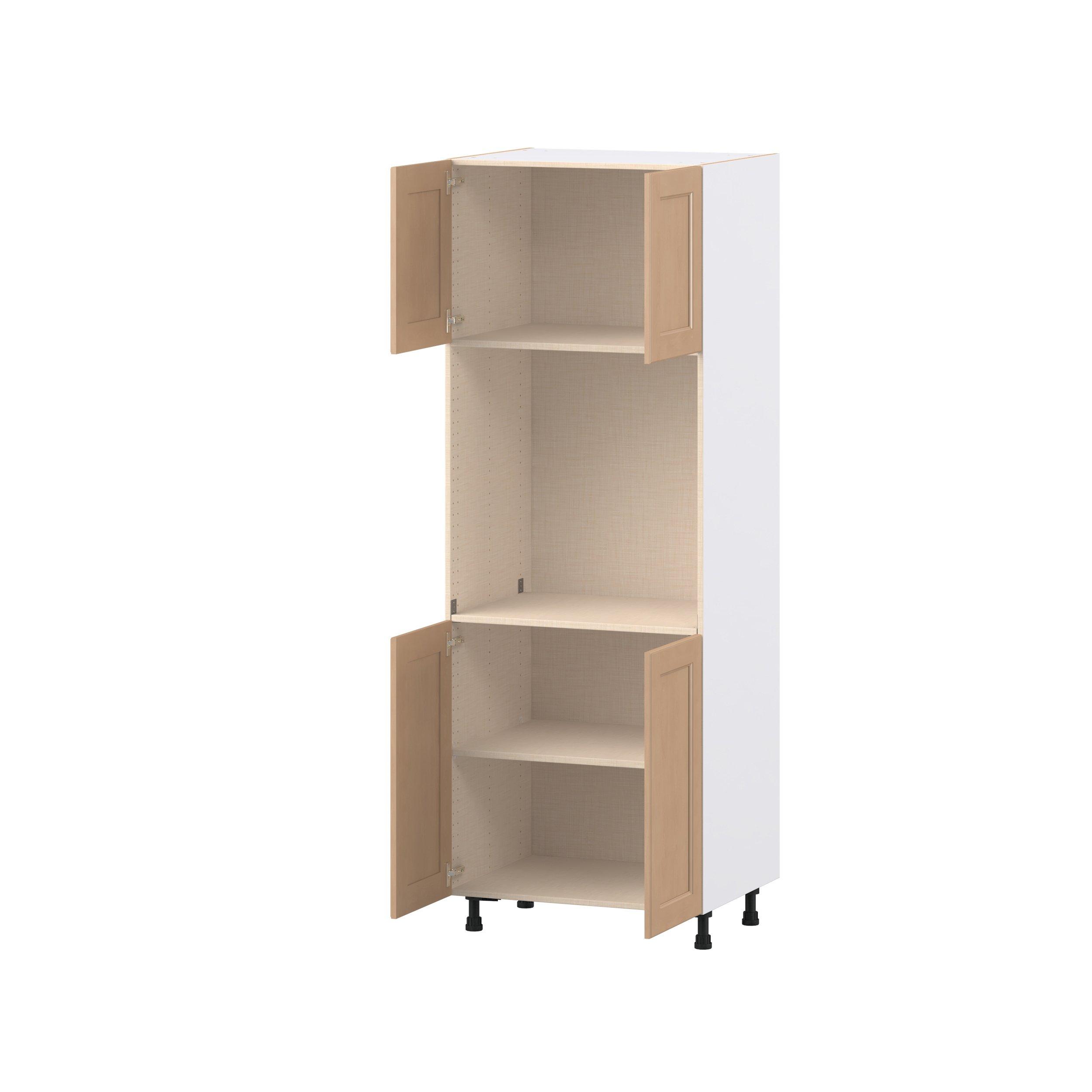 Sugarhill 30 in. Stained Sugar Cookie Door Single Oven Pantry Cabinet