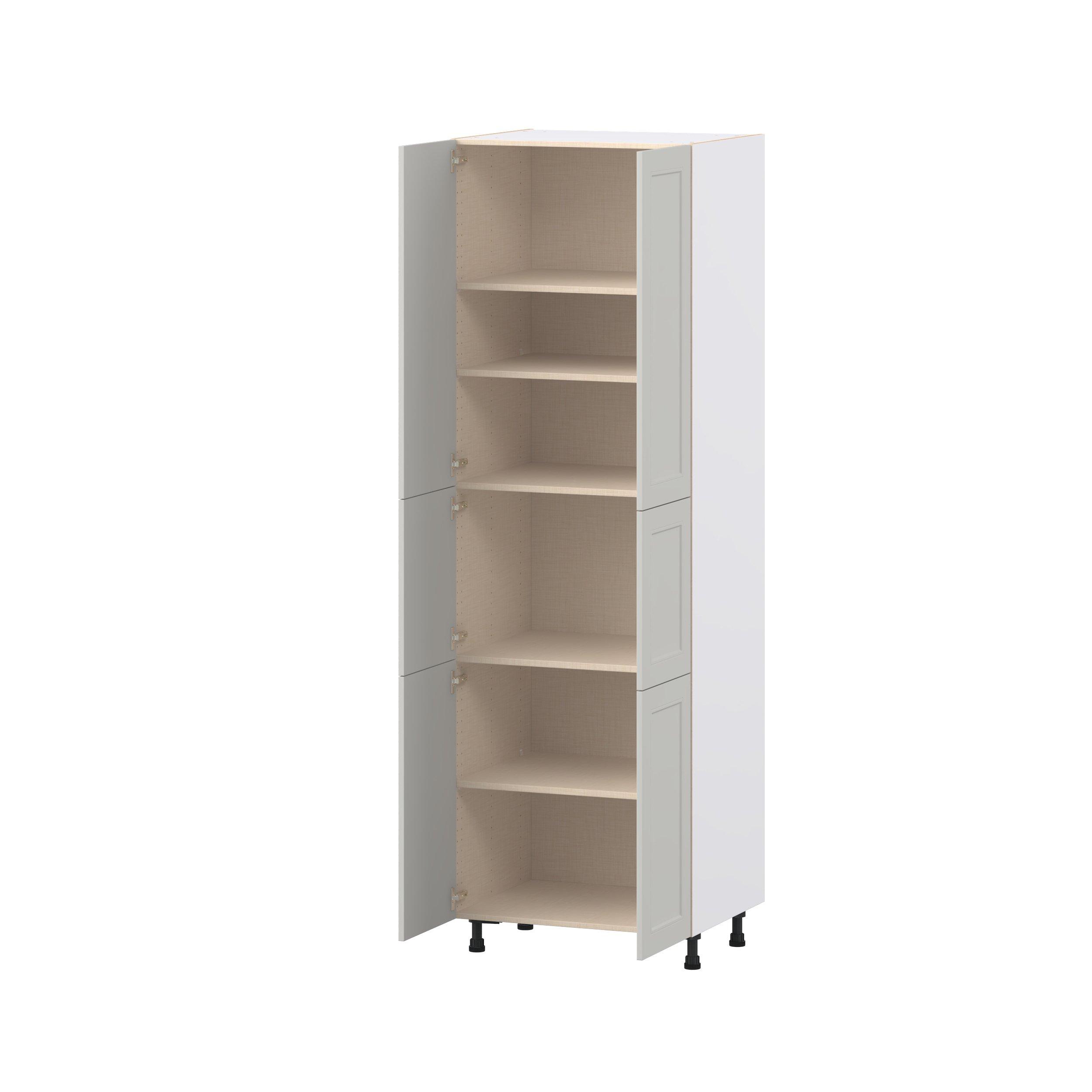 Lenox 30 in. Painted Light Gray Door Pantry Cabinet