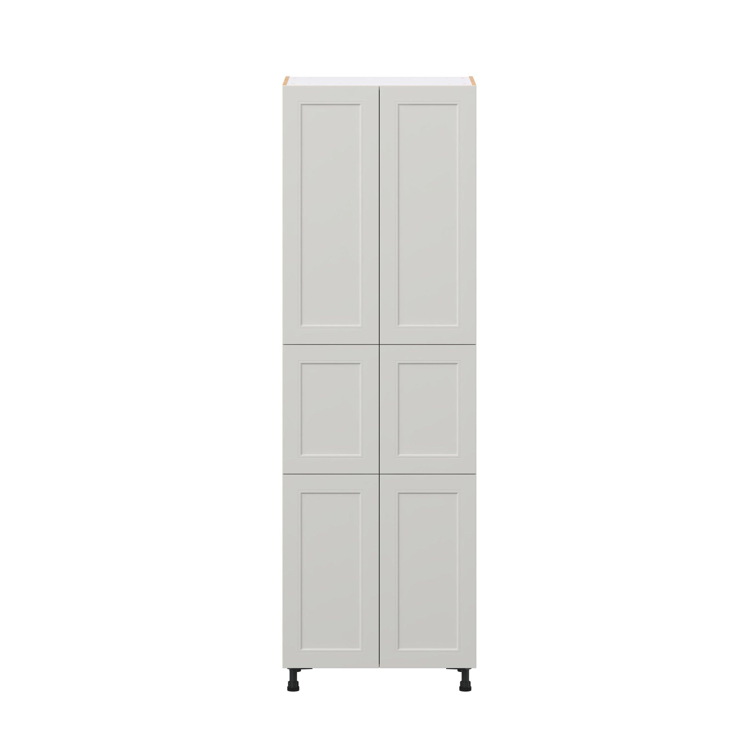 Lenox 30 in. Painted Light Gray Door Pantry Cabinet