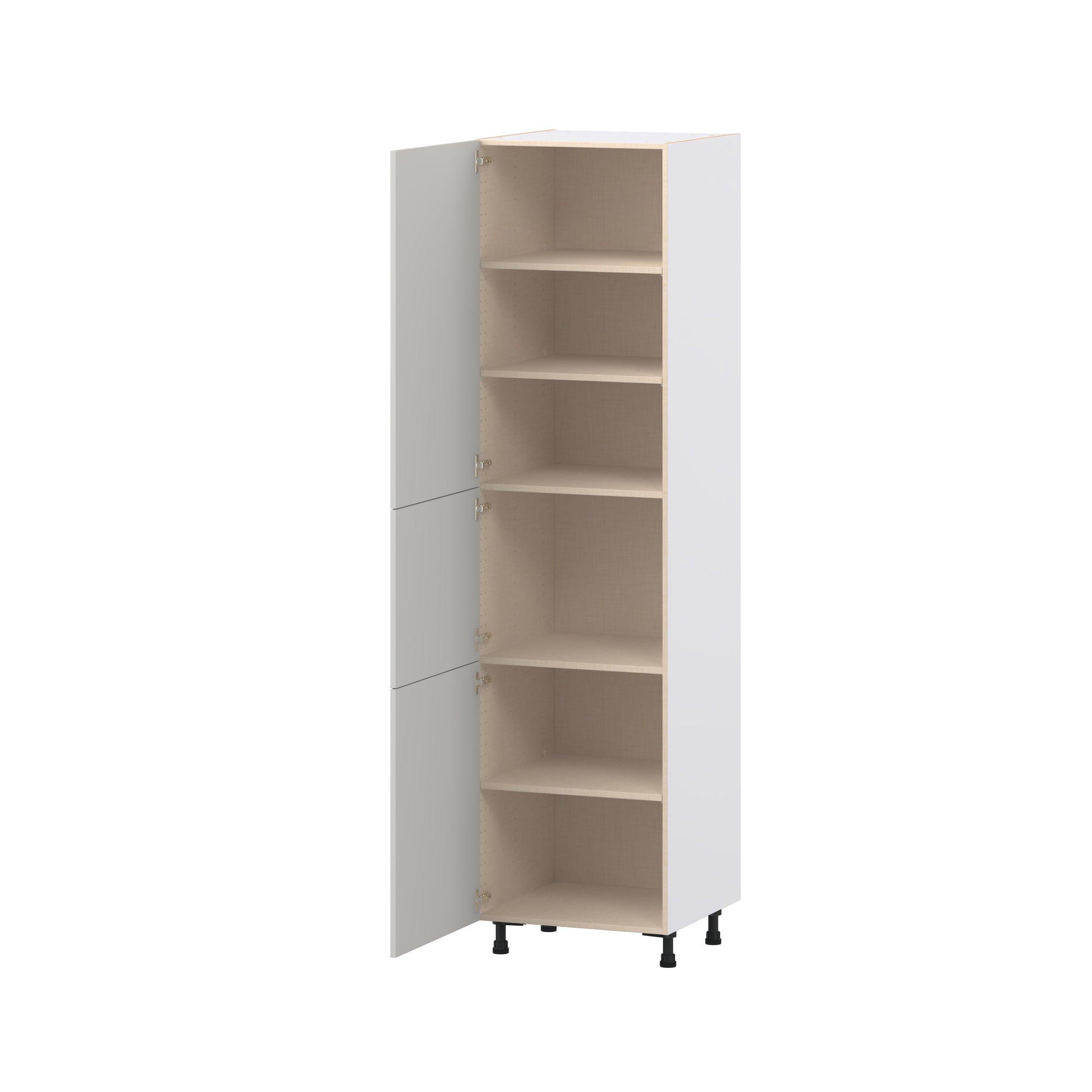 Lenox 24 in. Painted Light Gray Door Pantry Cabinet