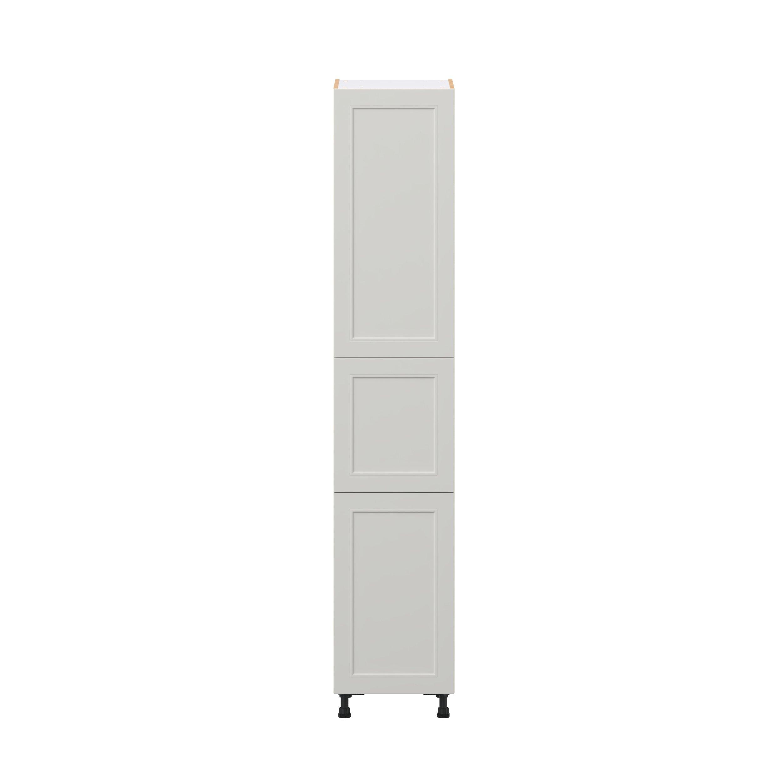 Lenox 18 in. Painted Light Gray Door Pantry Cabinet