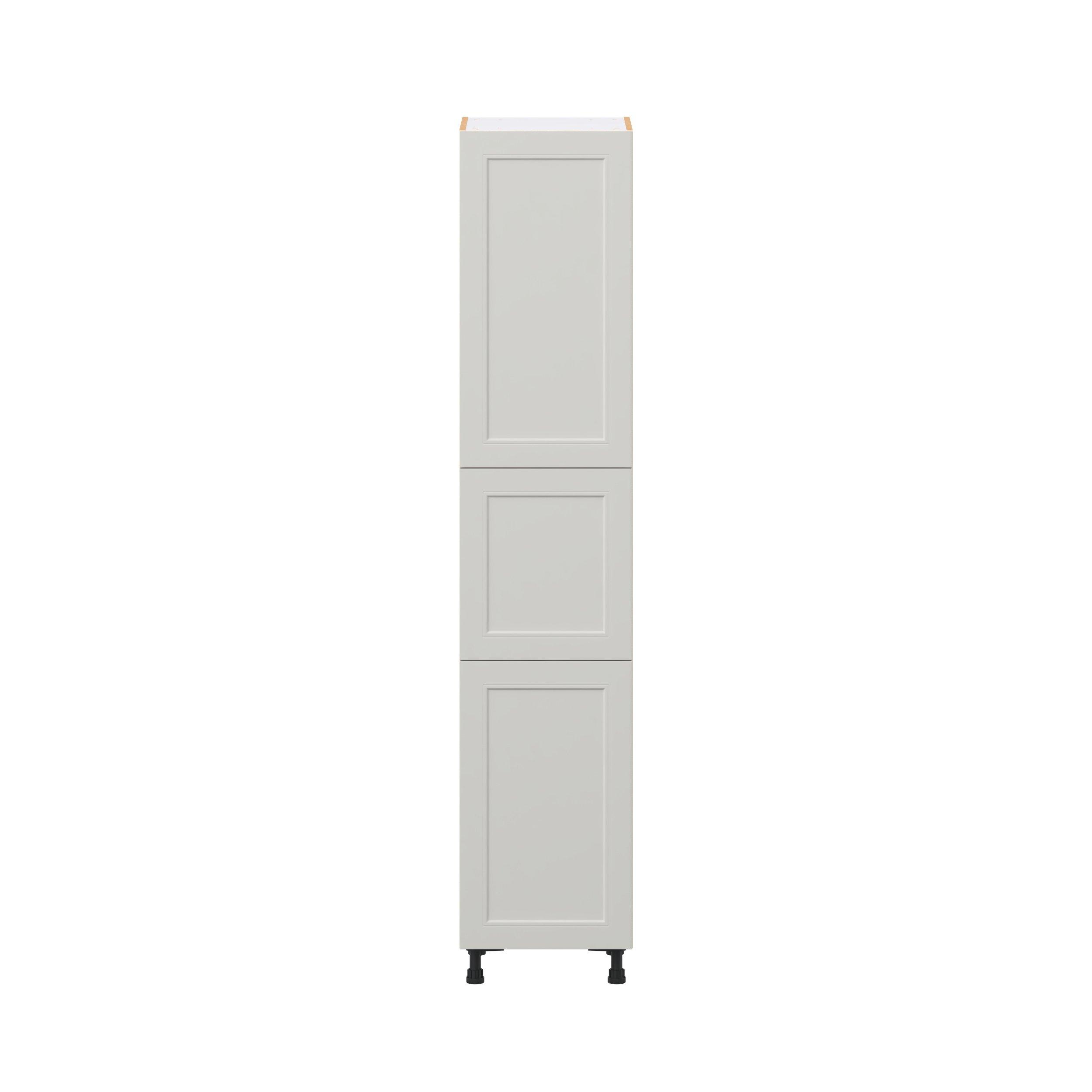 Lenox 18 in. Painted Light Gray Door Pantry Cabinet