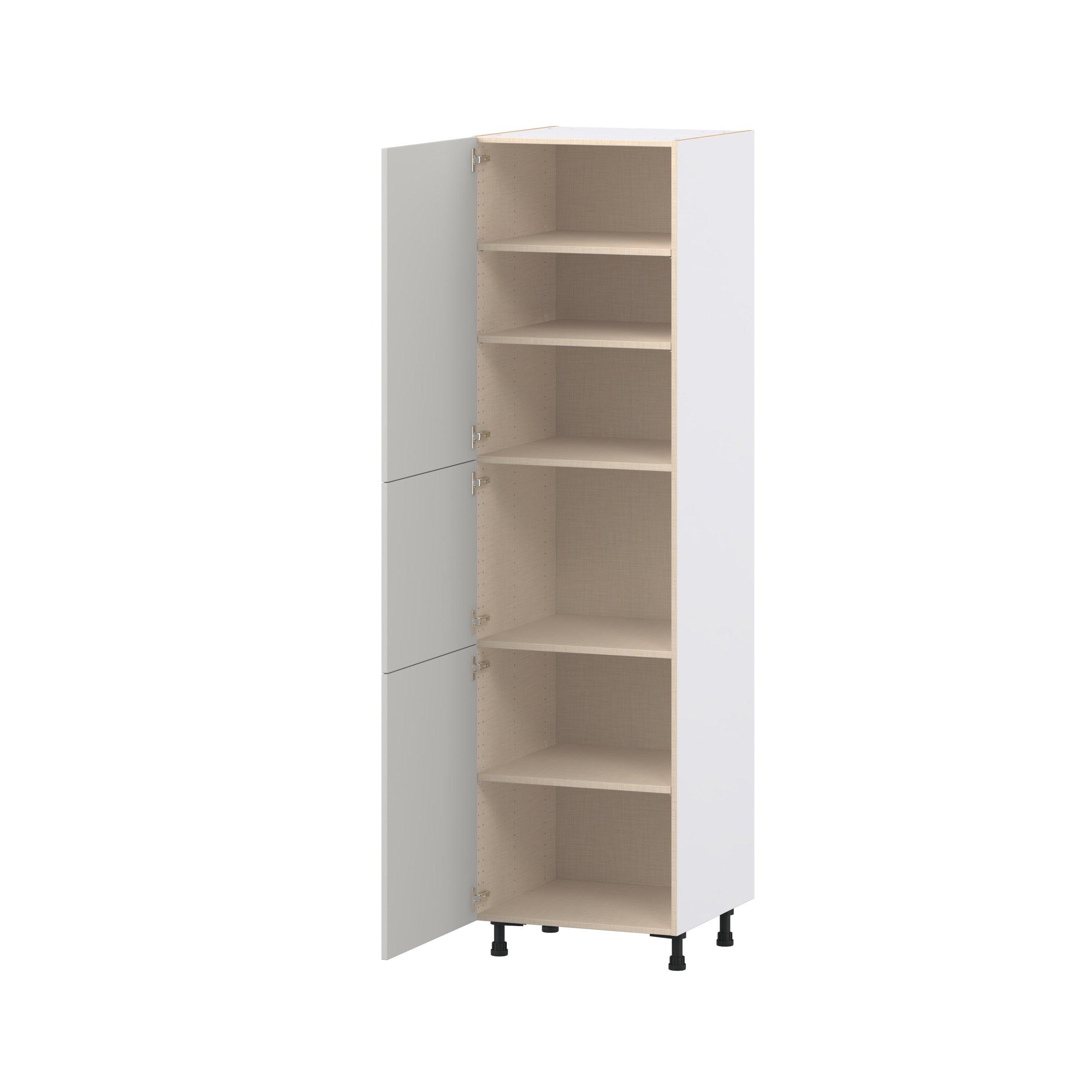 Lenox 24 in. Painted Light Gray Door Pantry Cabinet
