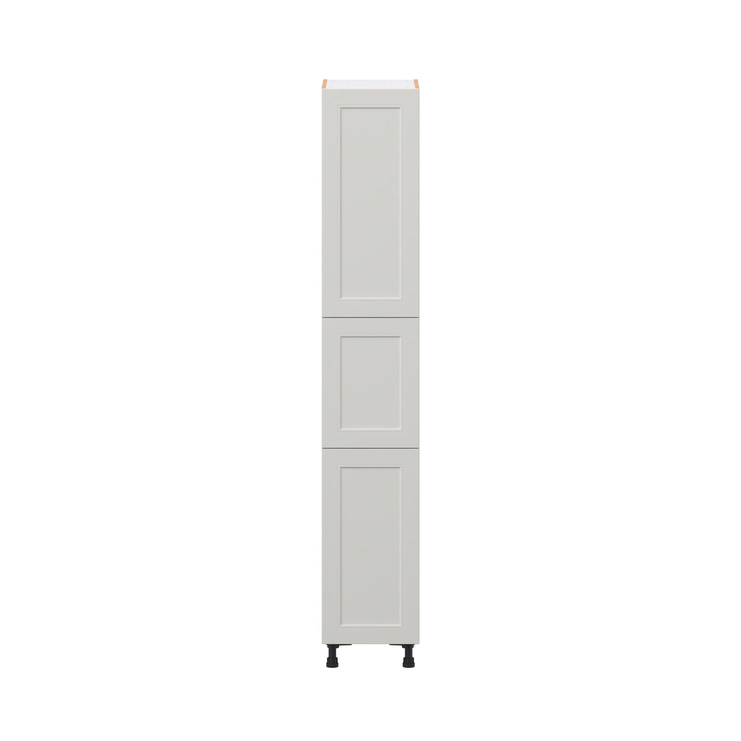 Lenox 15 in. Painted Light Gray Door Pantry Cabinet