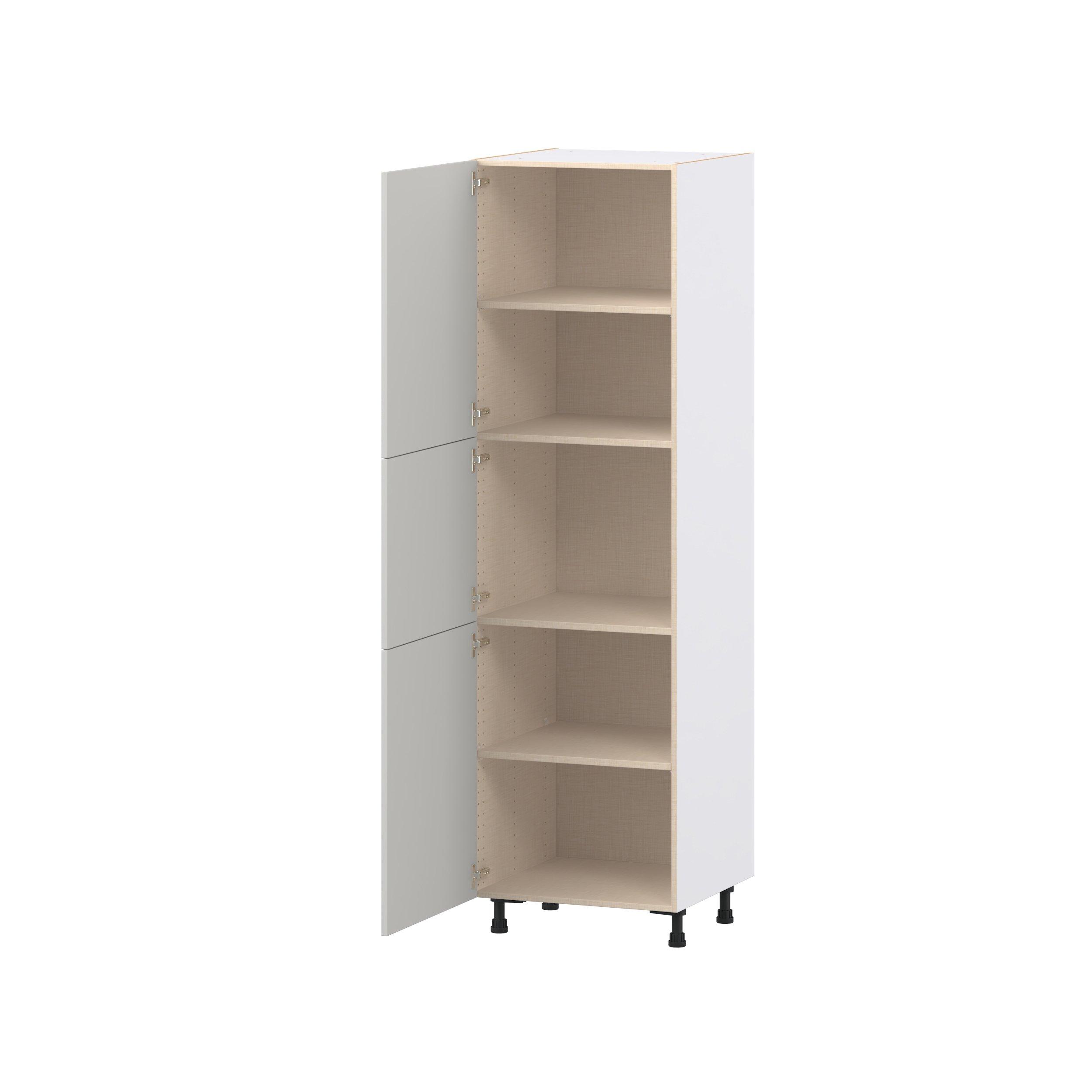 Lenox 24 in. Painted Light Gray Door Pantry Cabinet