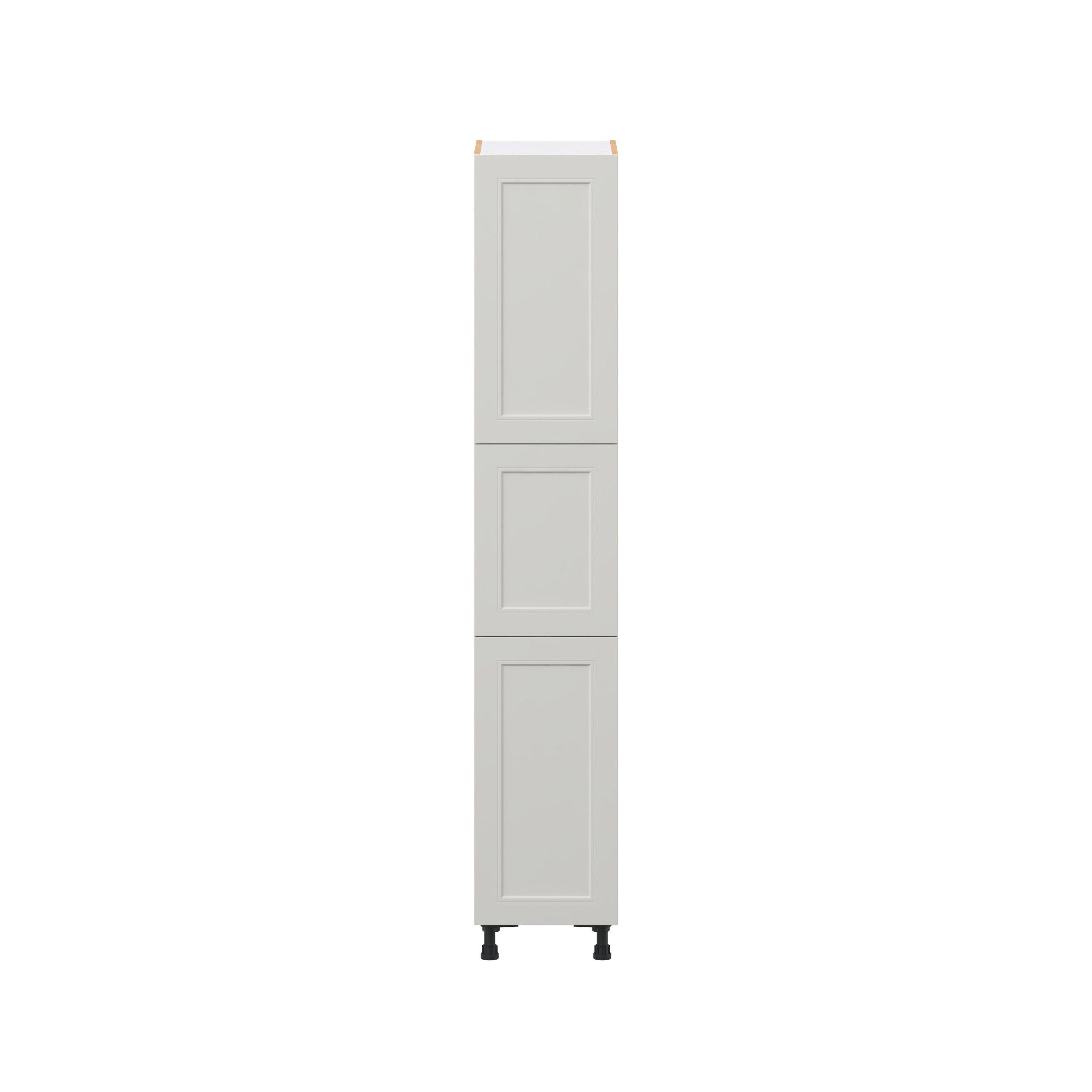 Lenox 15 in. Painted Light Gray Door Pantry Cabinet