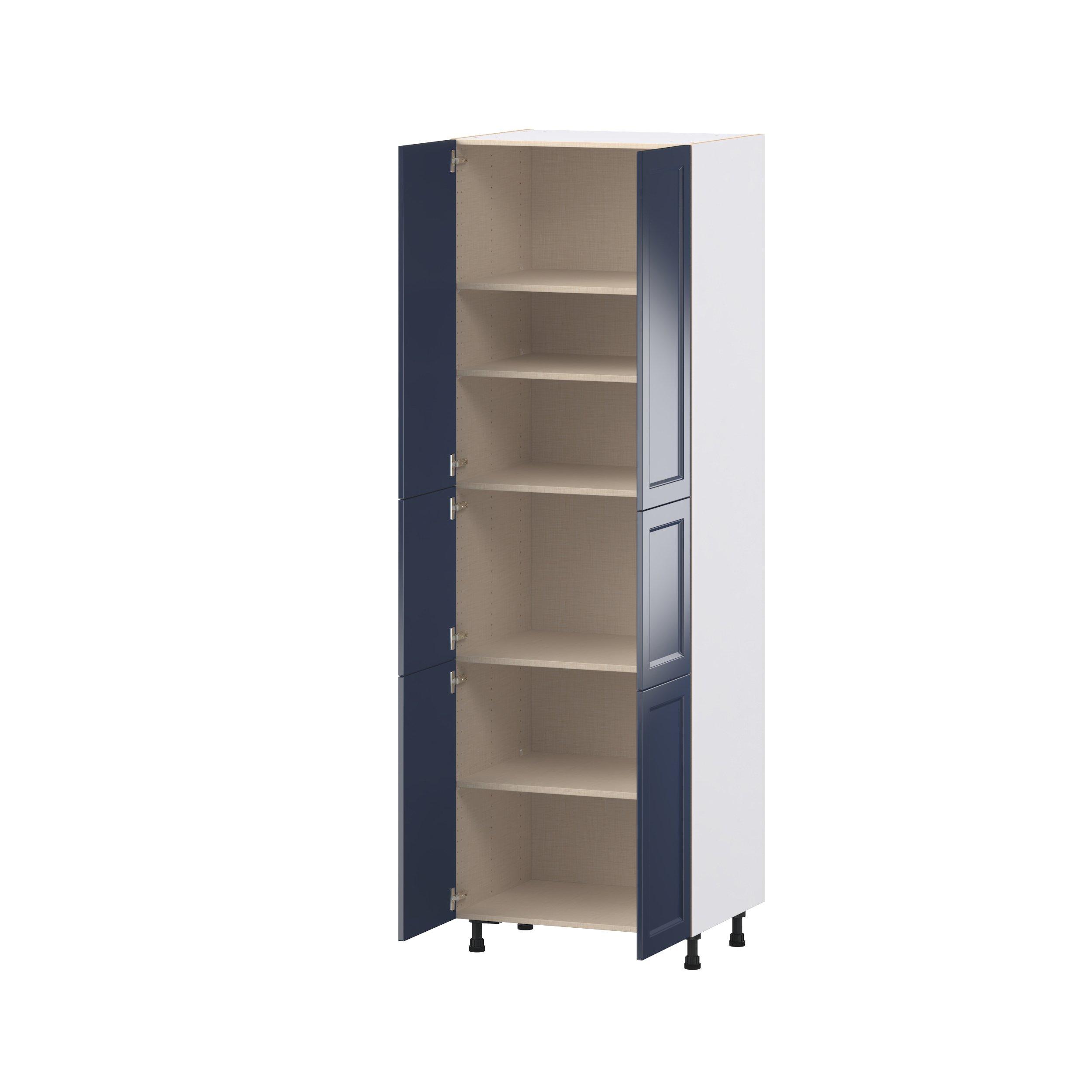 Peachtree 30 in. Painted Midnight Blue Door Pantry Cabinet