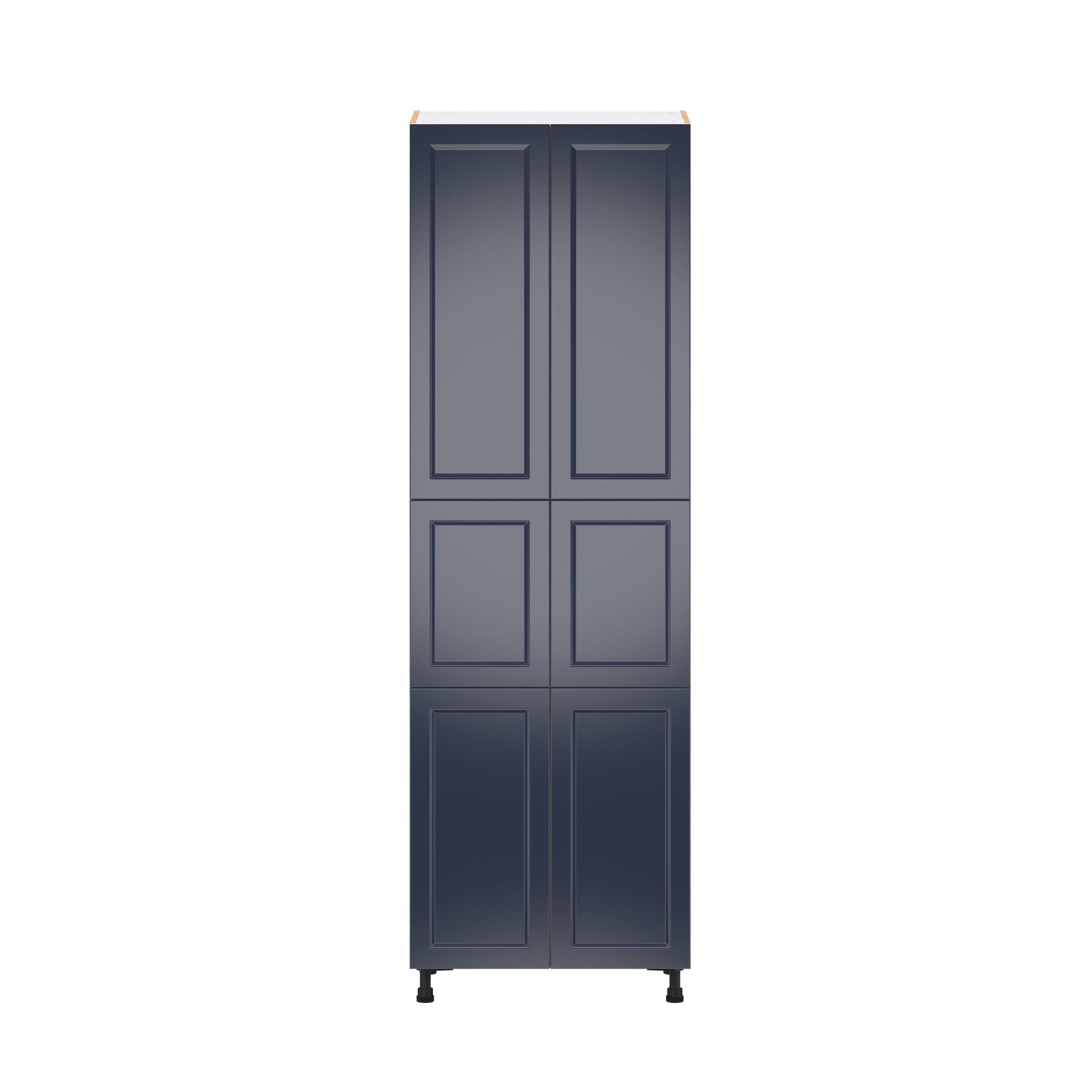 Peachtree 30 in. Painted Midnight Blue Door Pantry Cabinet