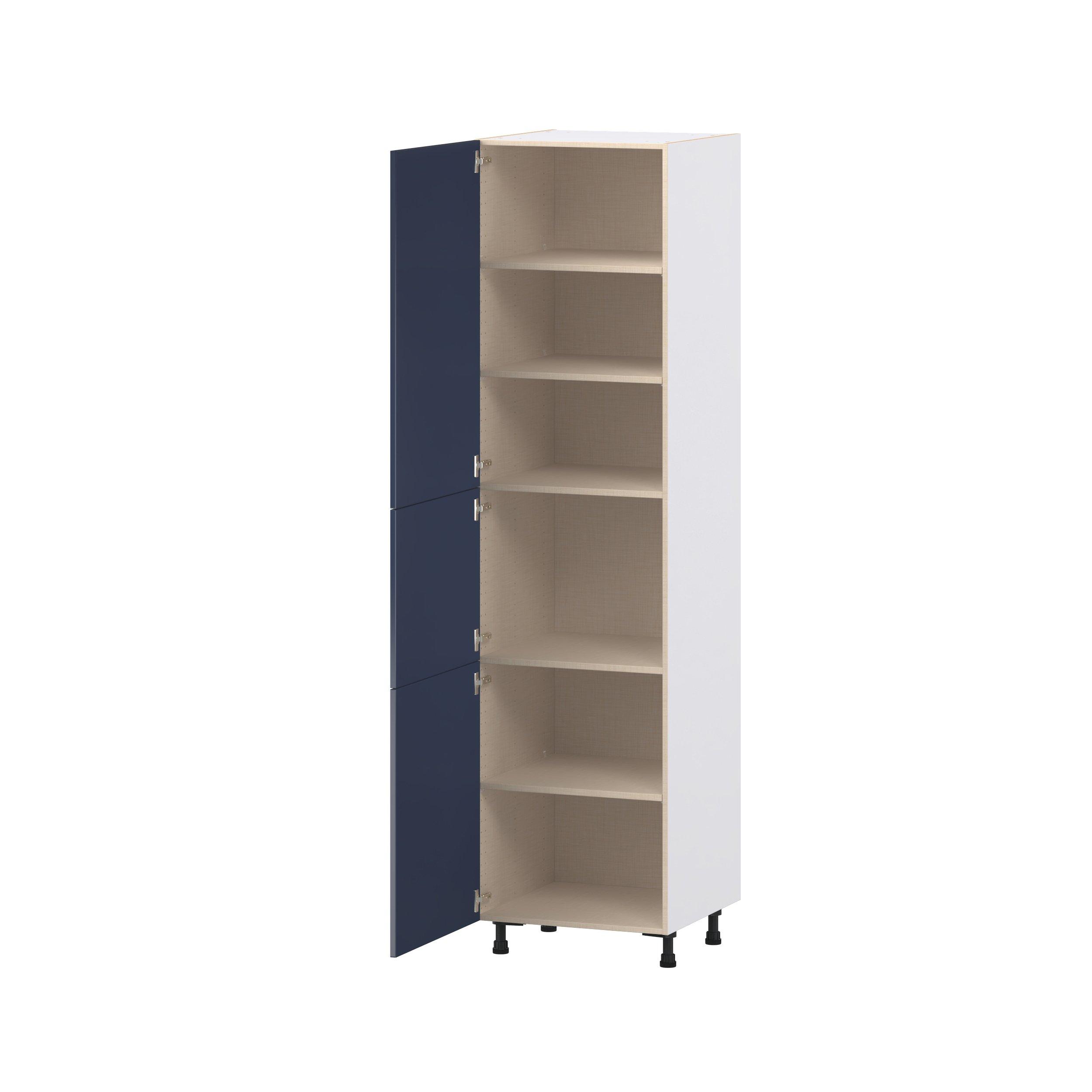 Peachtree 24 in. Painted Midnight Blue Door Pantry Cabinet