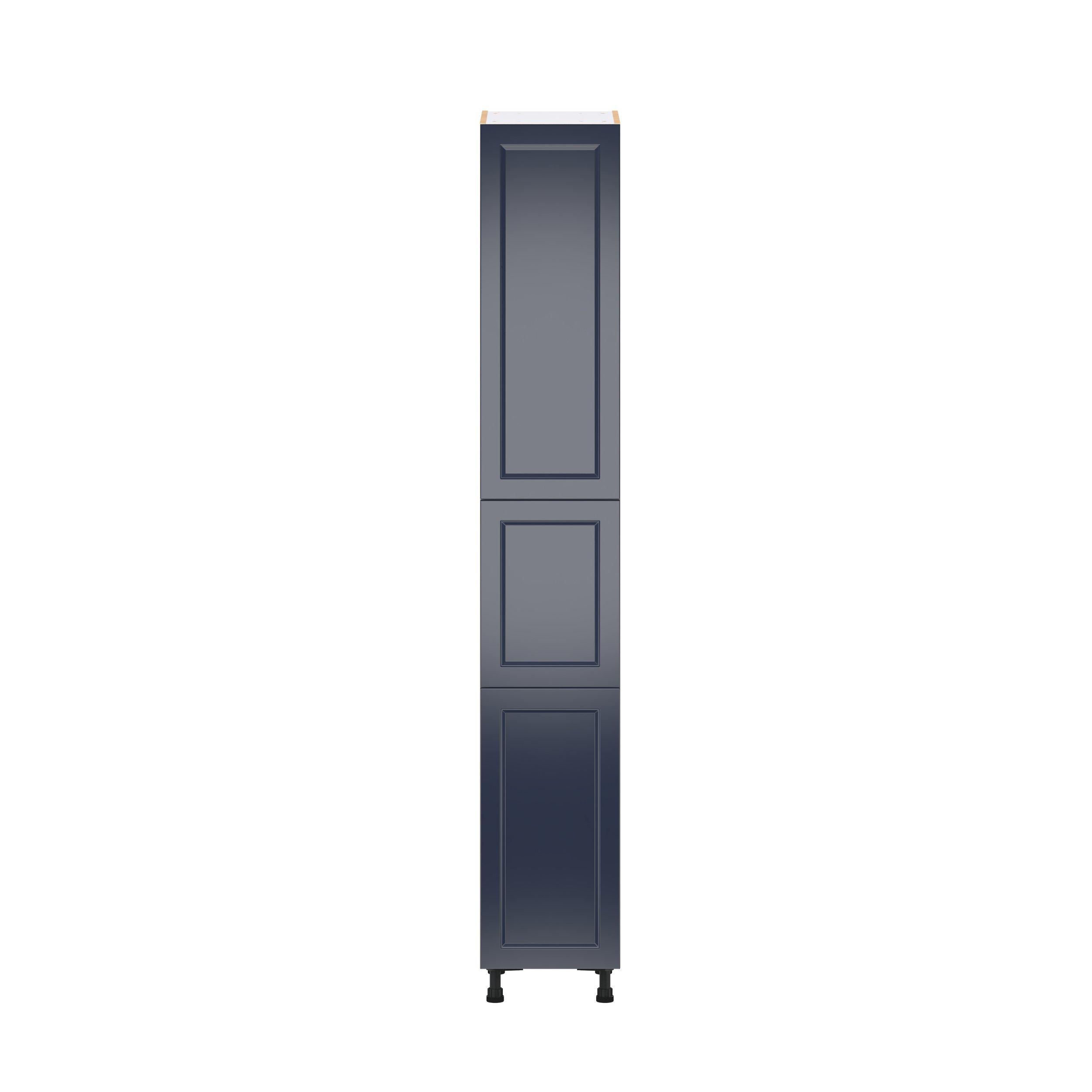Peachtree 15 in. Painted Midnight Blue Door Pantry Cabinet