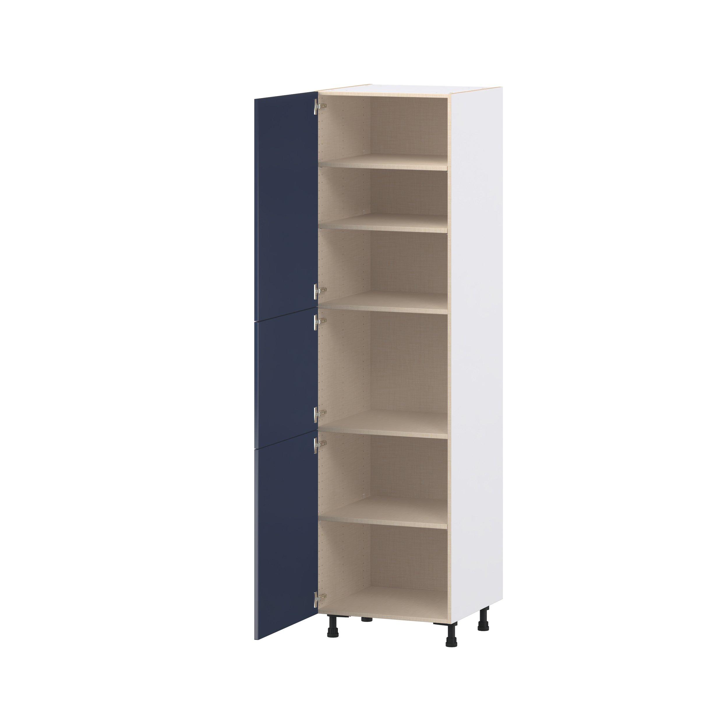 Peachtree 24 in. Painted Midnight Blue Door Pantry Cabinet