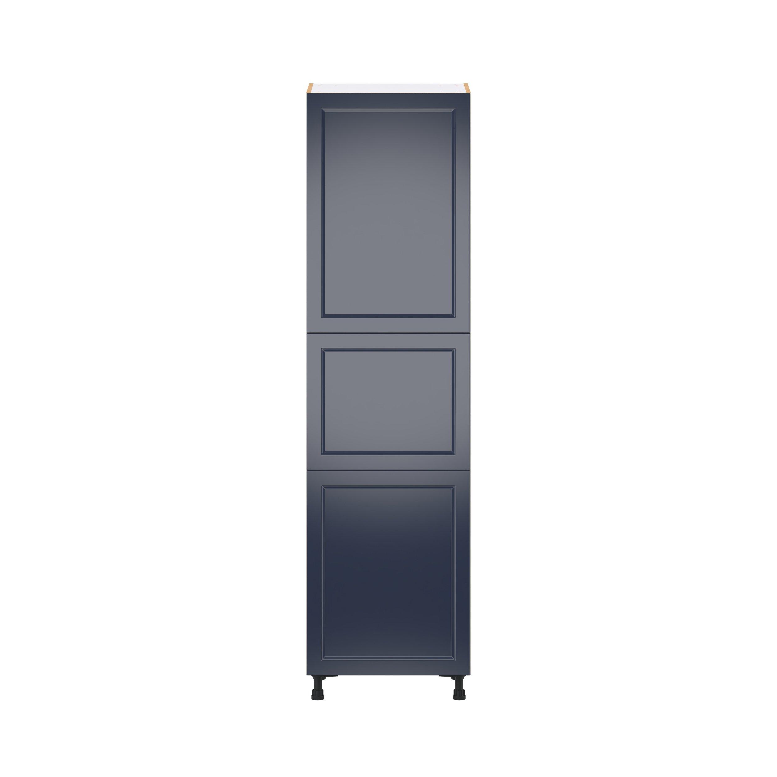 Peachtree 24 in. Painted Midnight Blue Door Pantry Cabinet