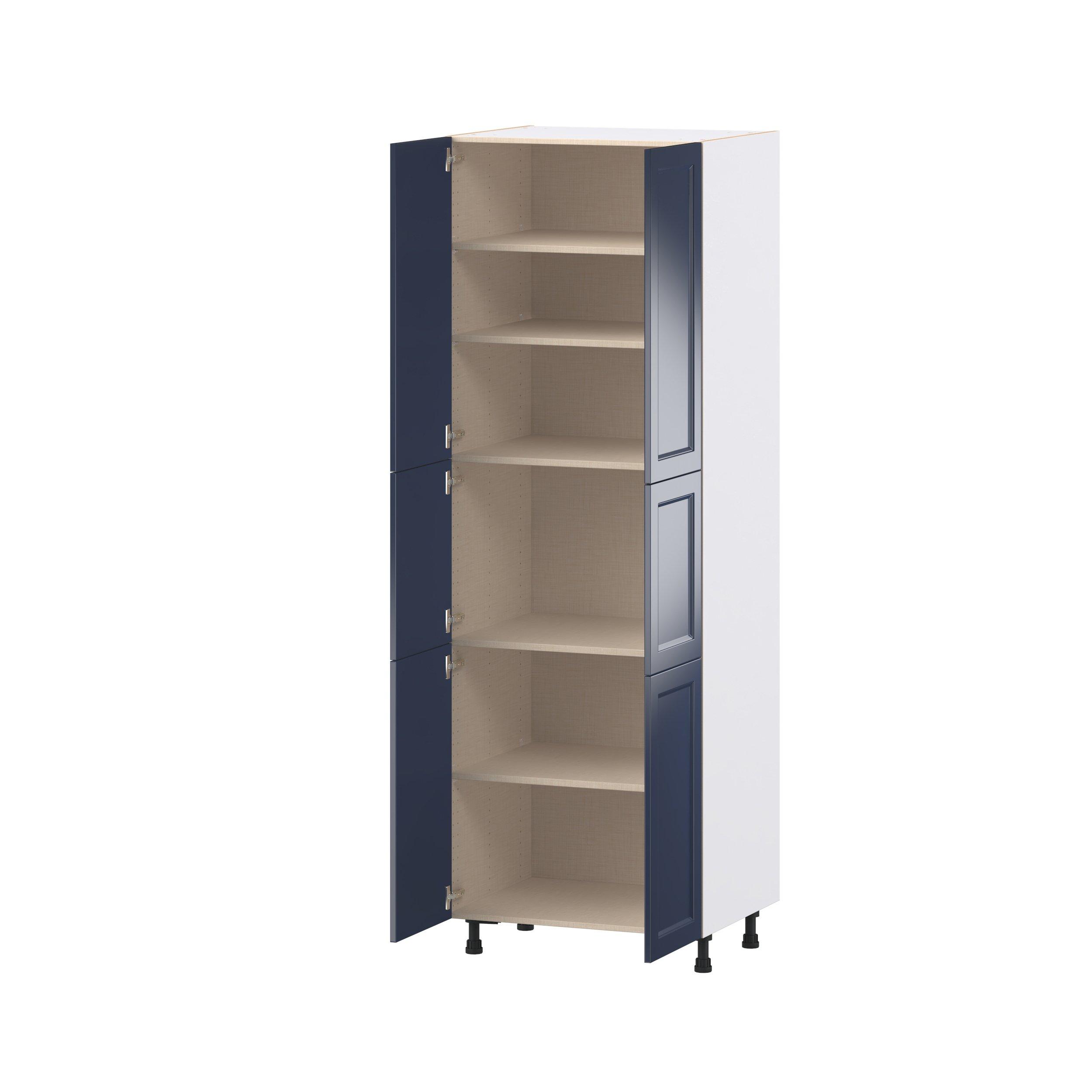 Peachtree 30 in. Painted Midnight Blue Door Pantry Cabinet