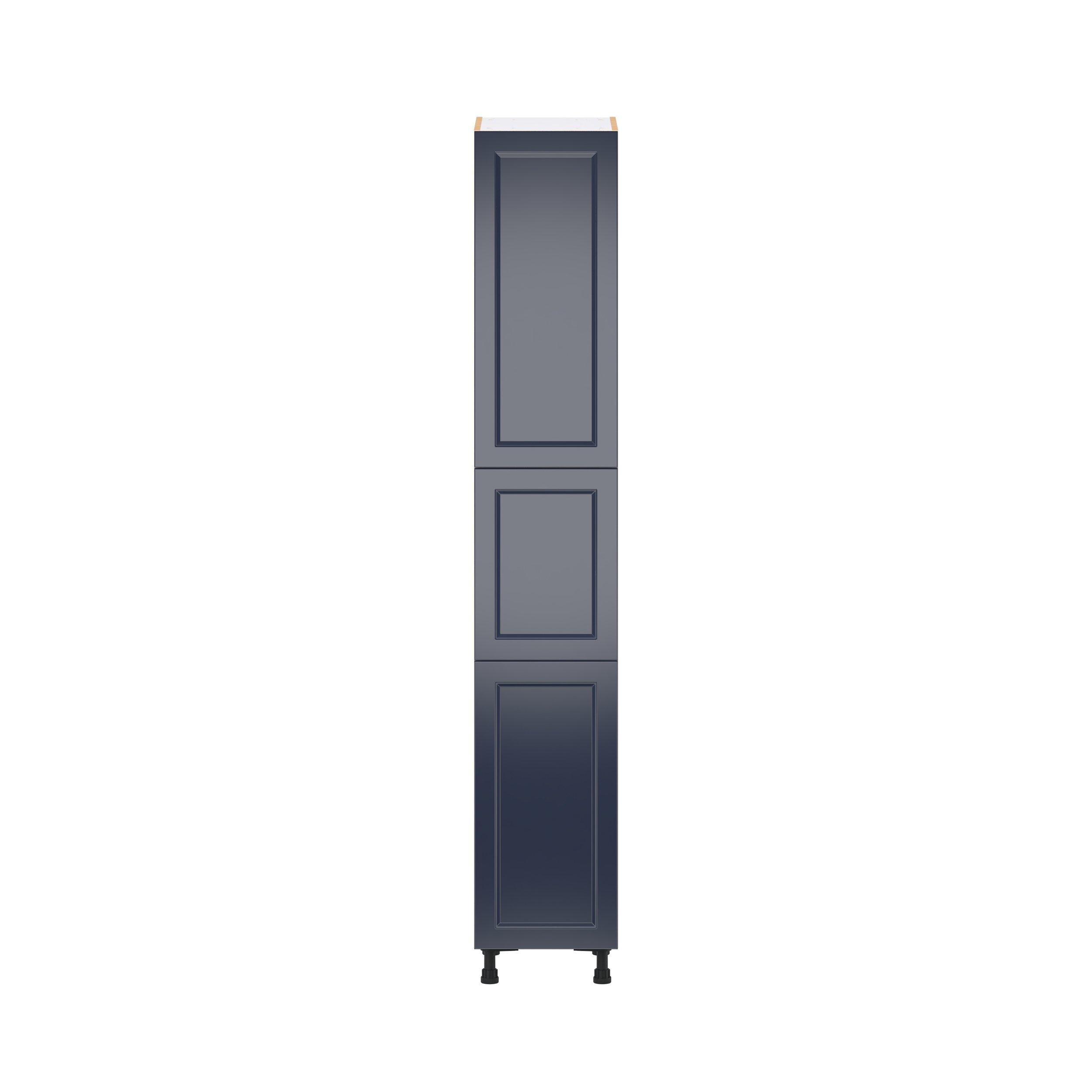 Peachtree 15 in. Painted Midnight Blue Door Pantry Cabinet