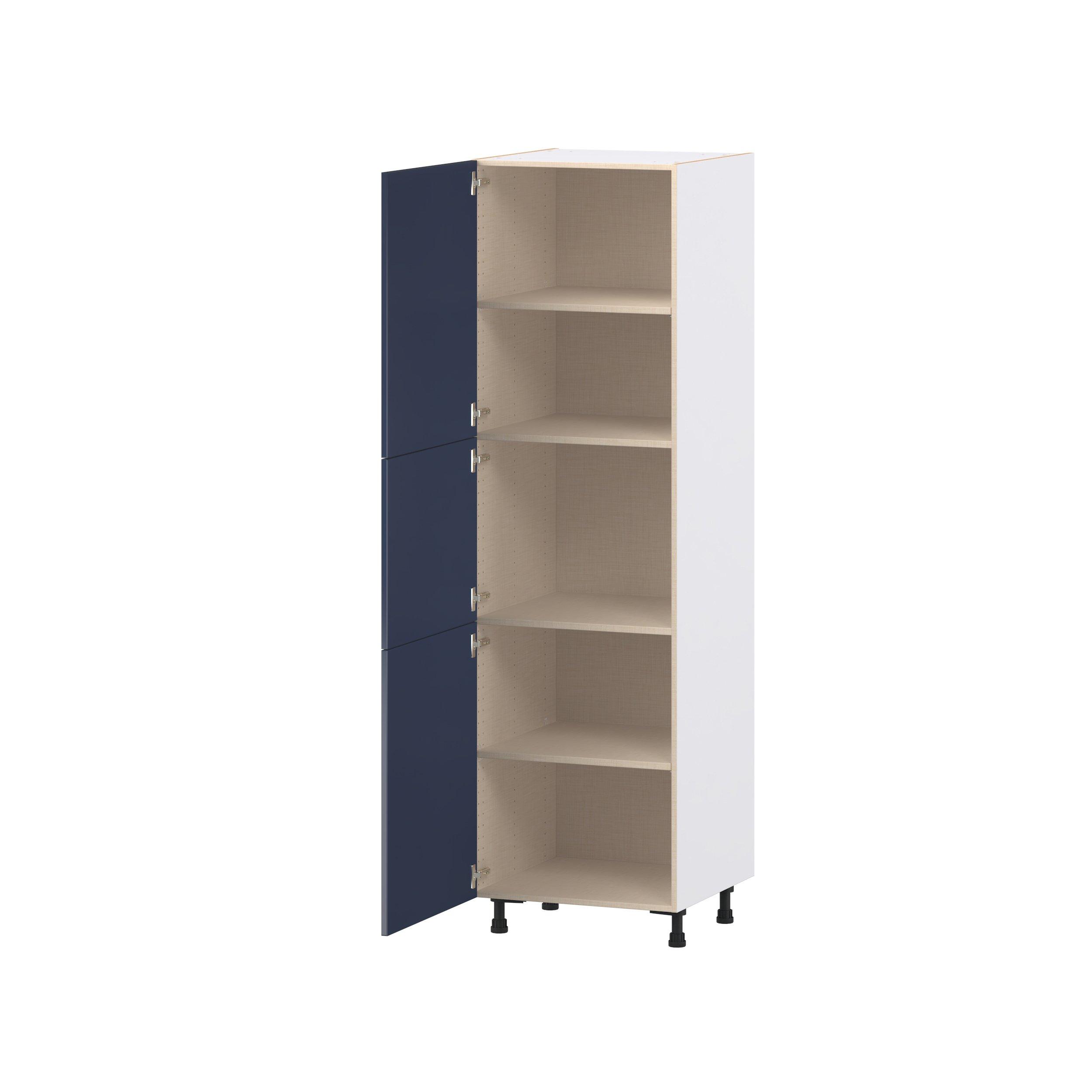 Peachtree 24 in. Painted Midnight Blue Door Pantry Cabinet