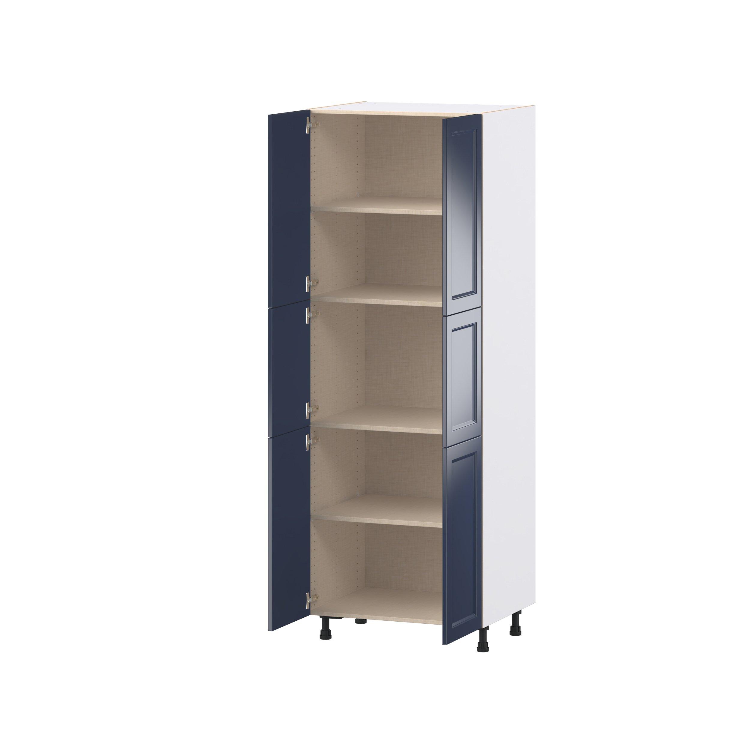Peachtree 30 in. Painted Midnight Blue Door Pantry Cabinet