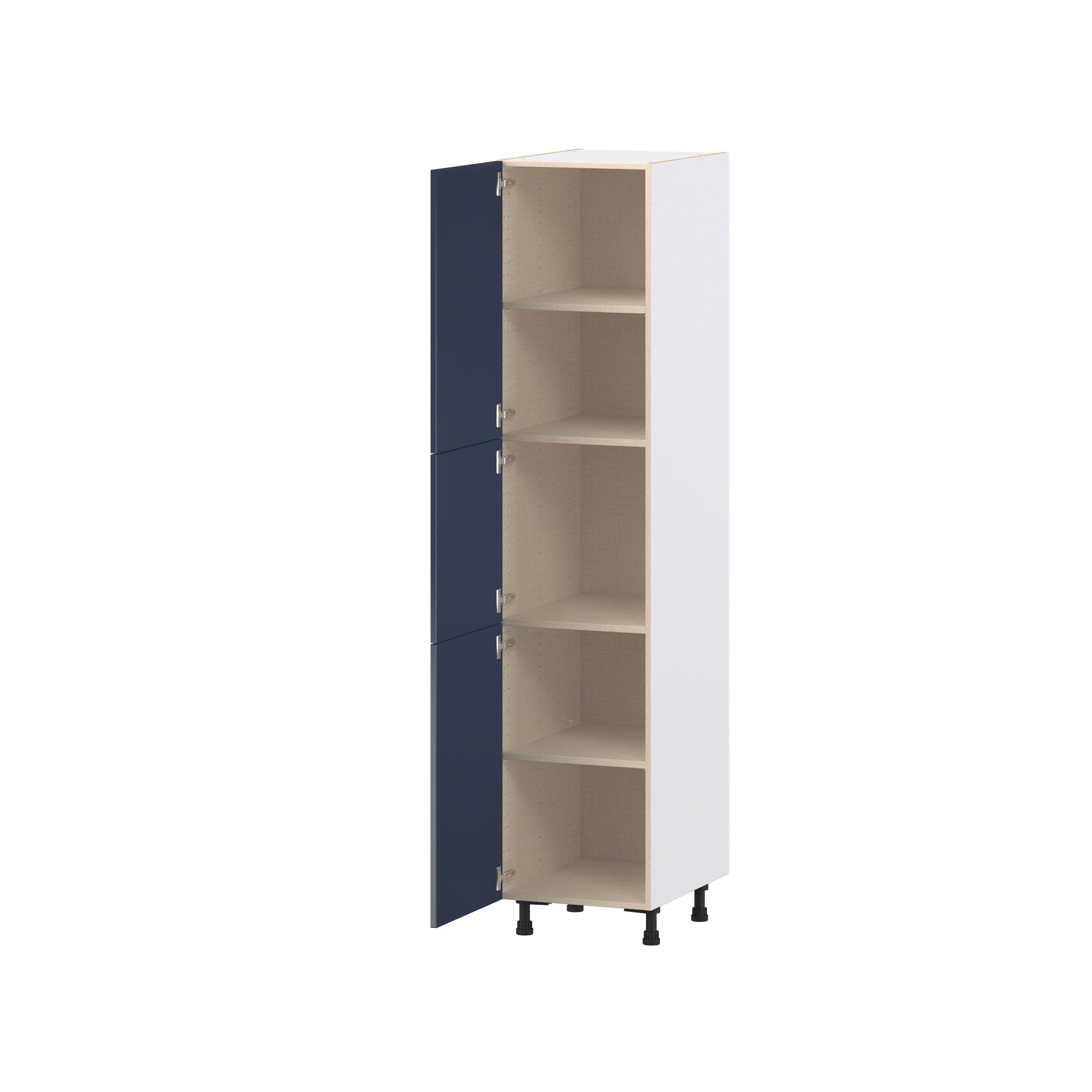 Peachtree 18 in. Painted Midnight Blue Door Pantry Cabinet