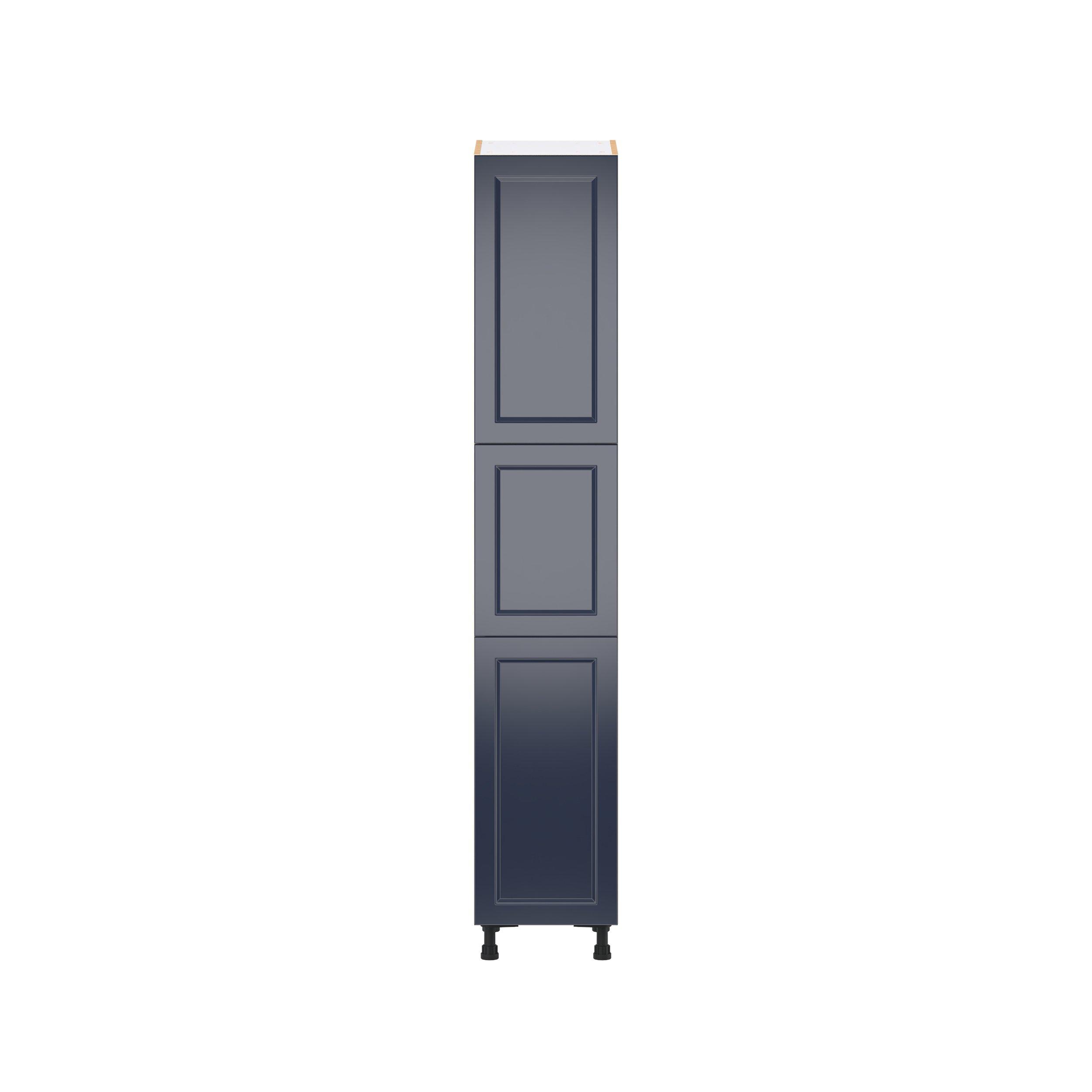 Peachtree 15 in. Painted Midnight Blue Door Pantry Cabinet
