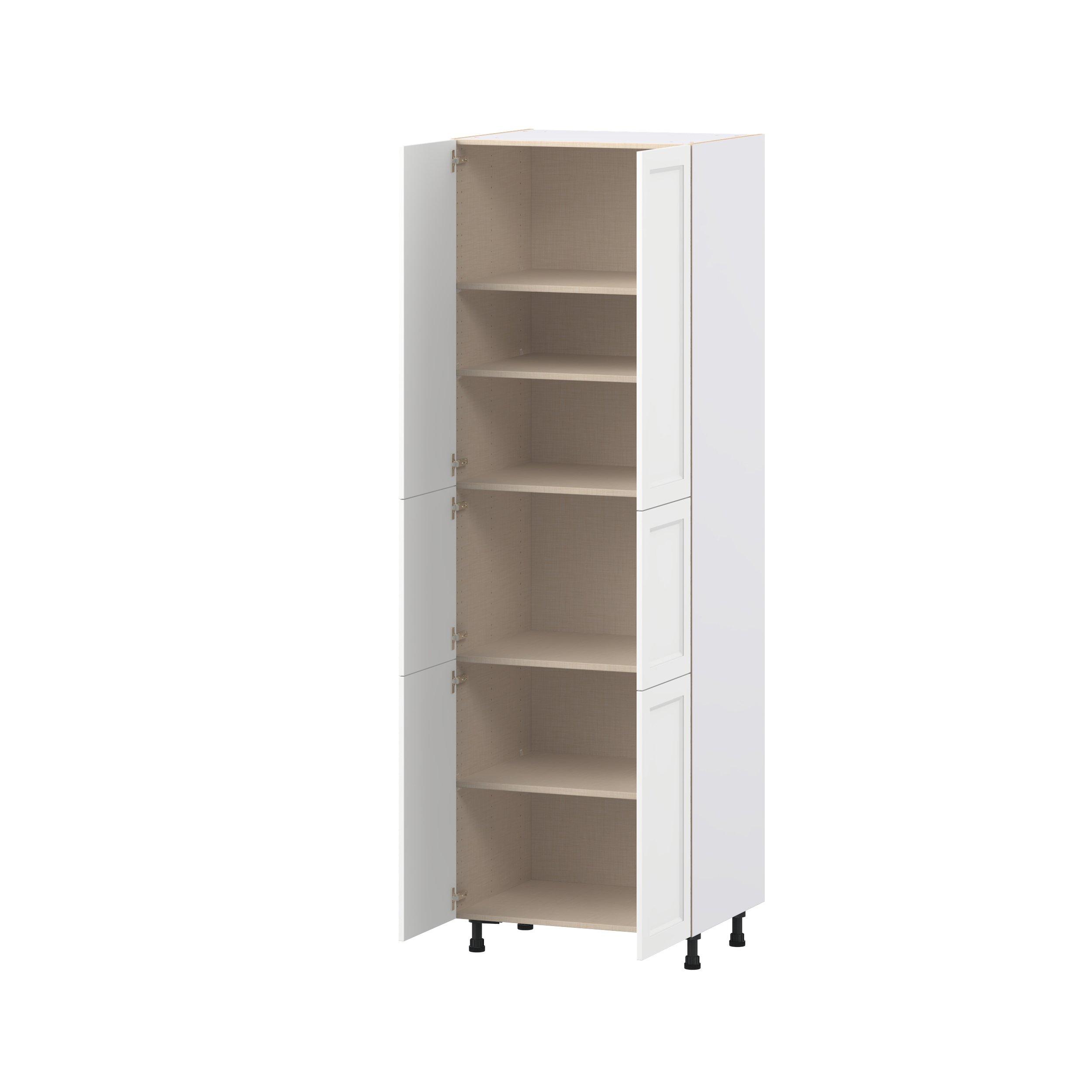 Peachtree 30 in. Painted Bright White Door Pantry Cabinet