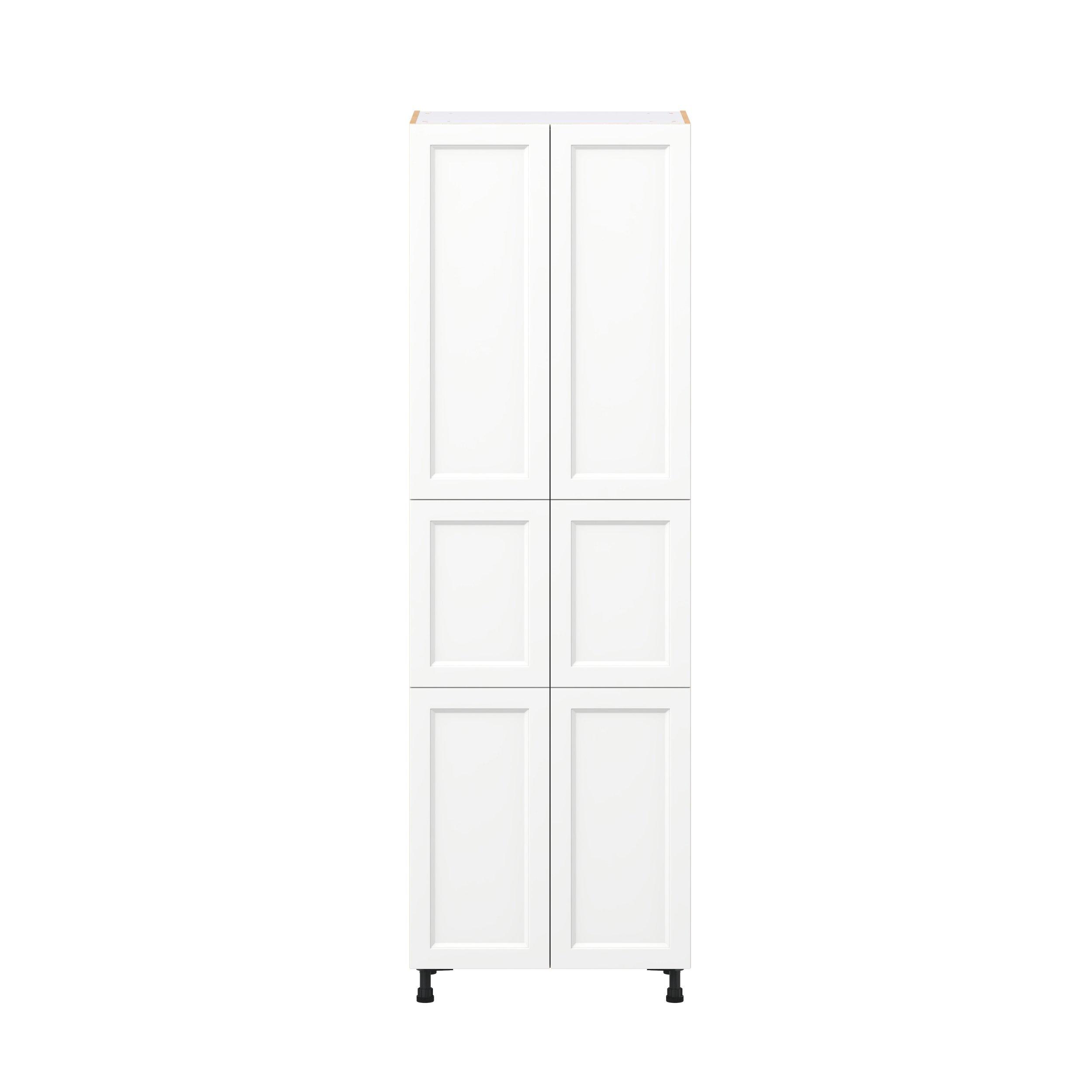 Peachtree 30 in. Painted Bright White Door Pantry Cabinet
