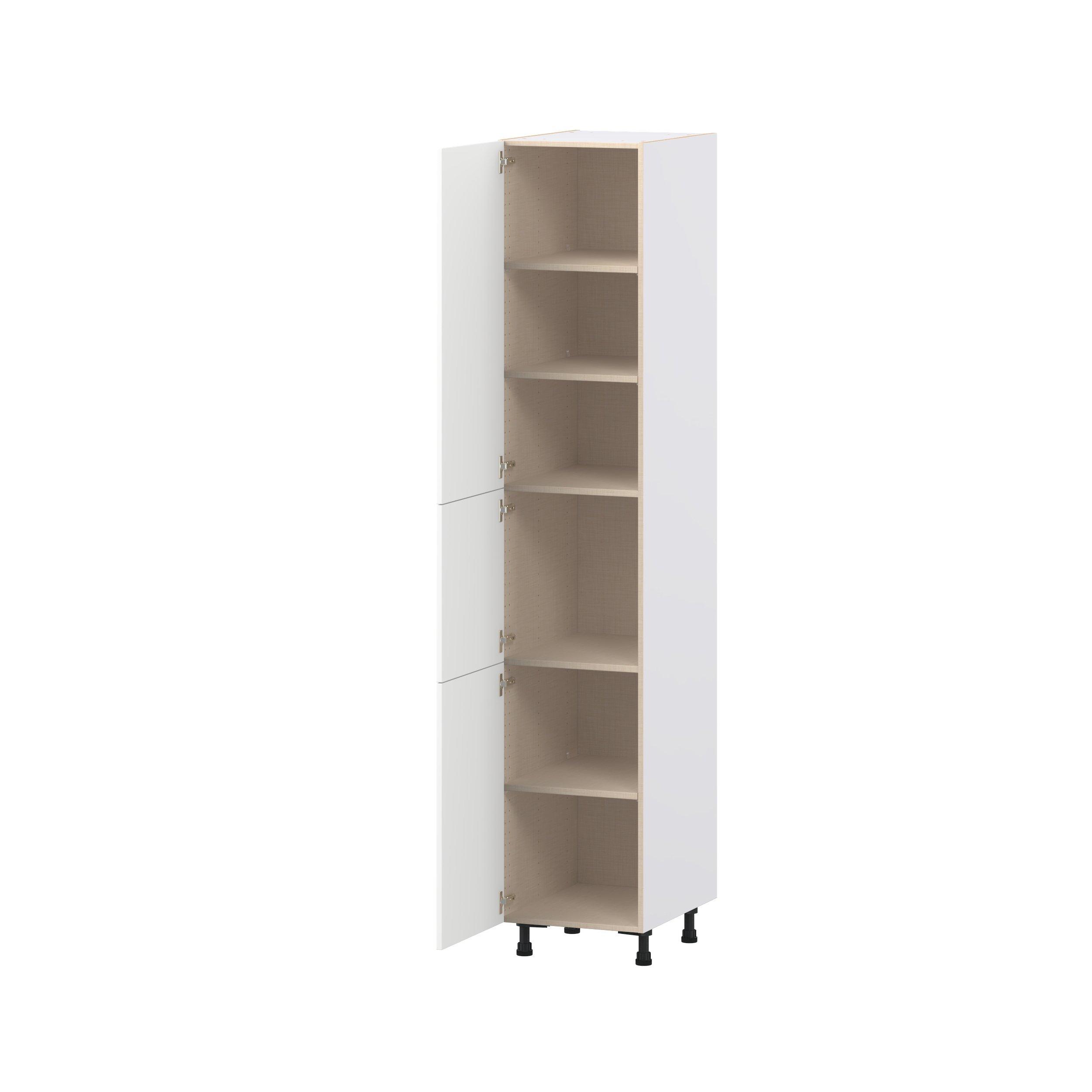Peachtree 18 in. Painted Bright White Door Pantry Cabinet