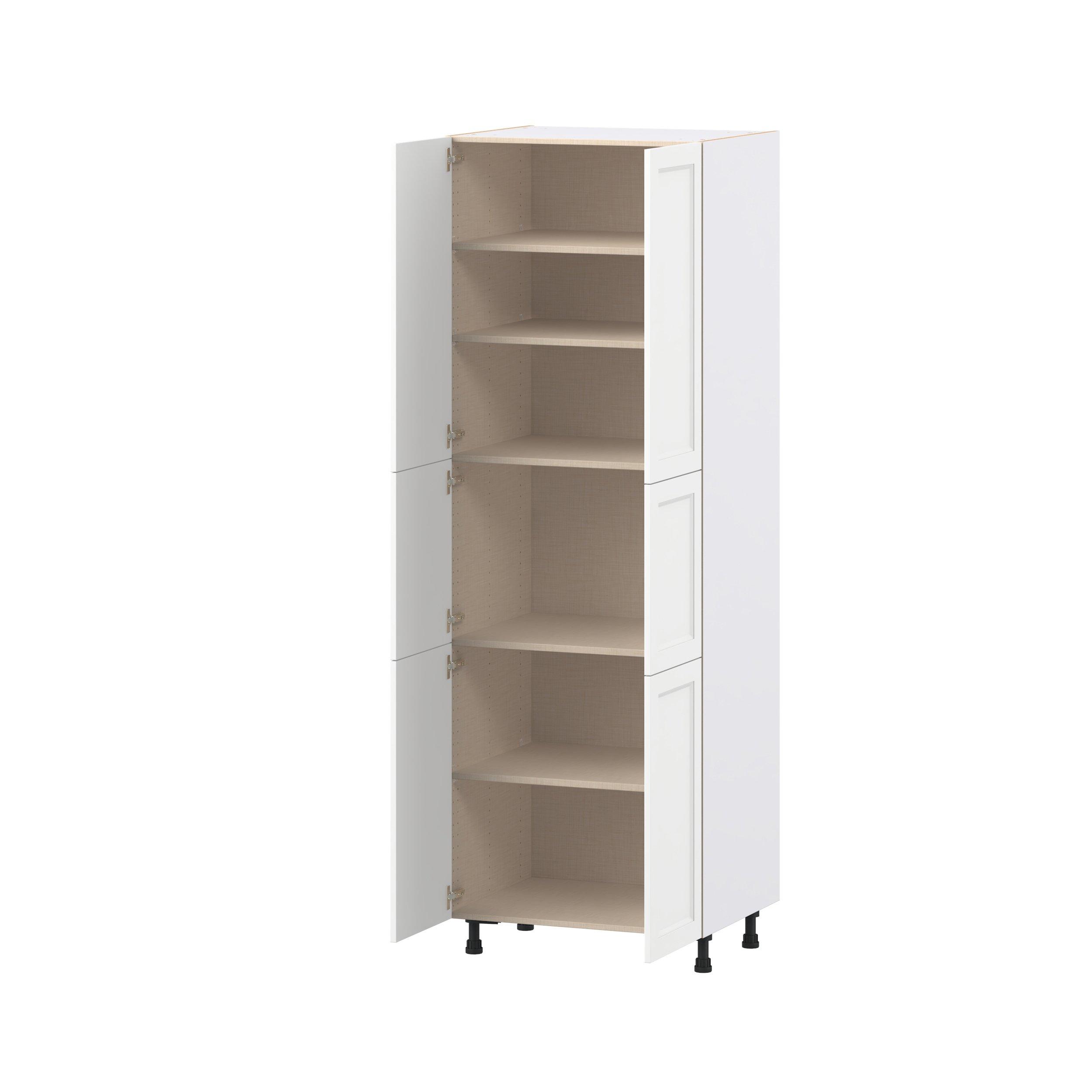Peachtree 30 in. Painted Bright White Door Pantry Cabinet