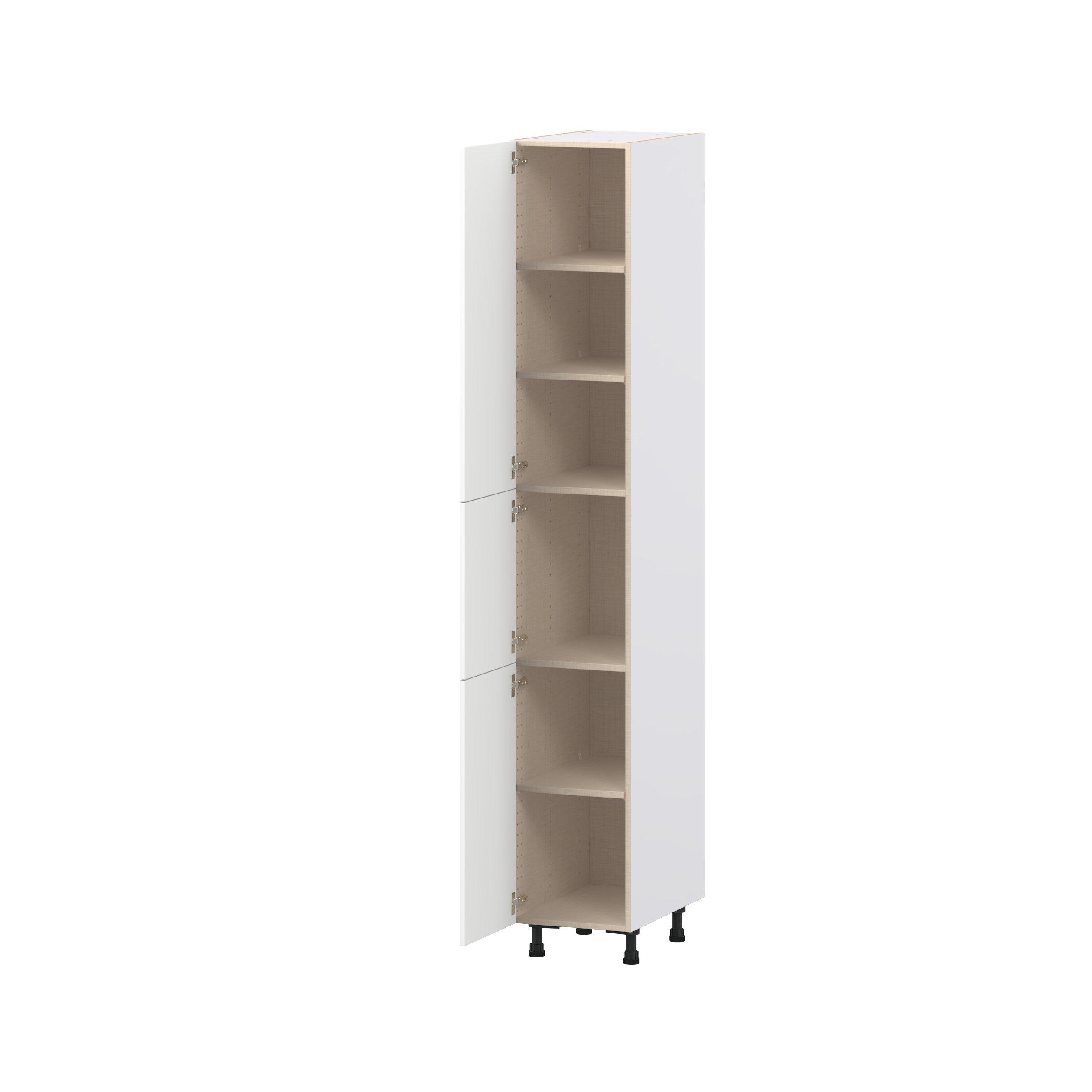Peachtree 15 in. Painted Bright White Door Pantry Cabinet