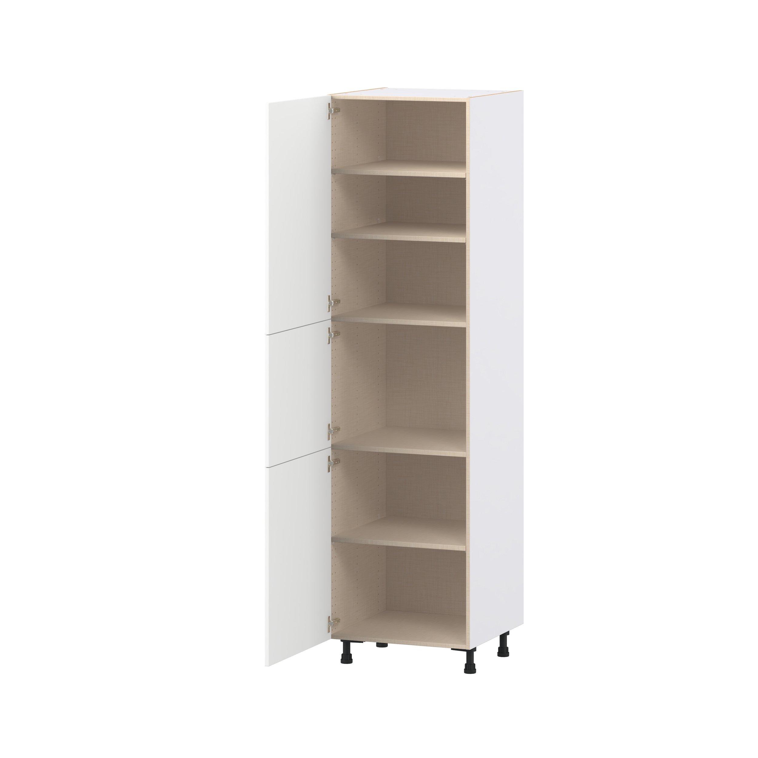 Peachtree 24 in. Painted Bright White Door Pantry Cabinet