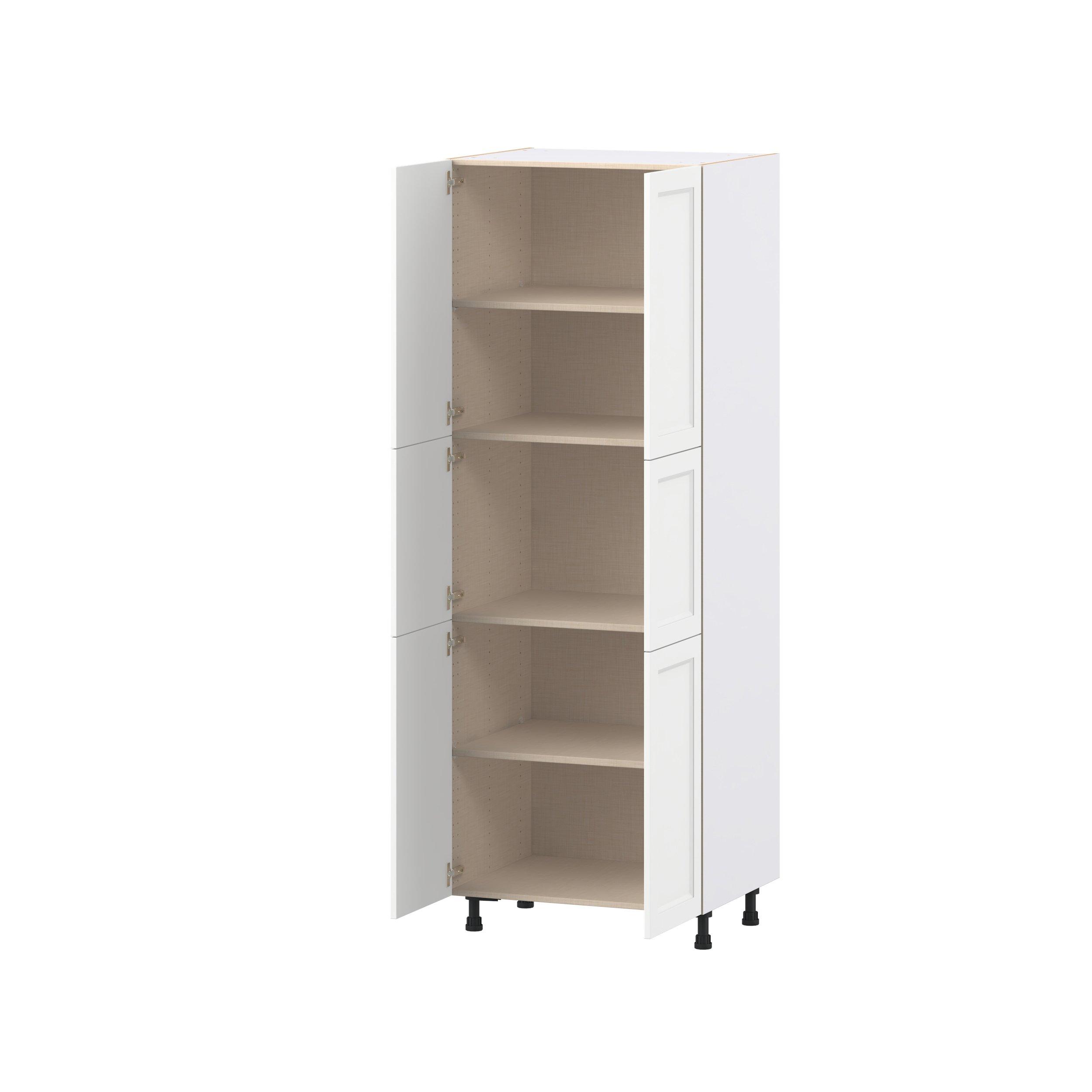 Peachtree 30 in. Painted Bright White Door Pantry Cabinet