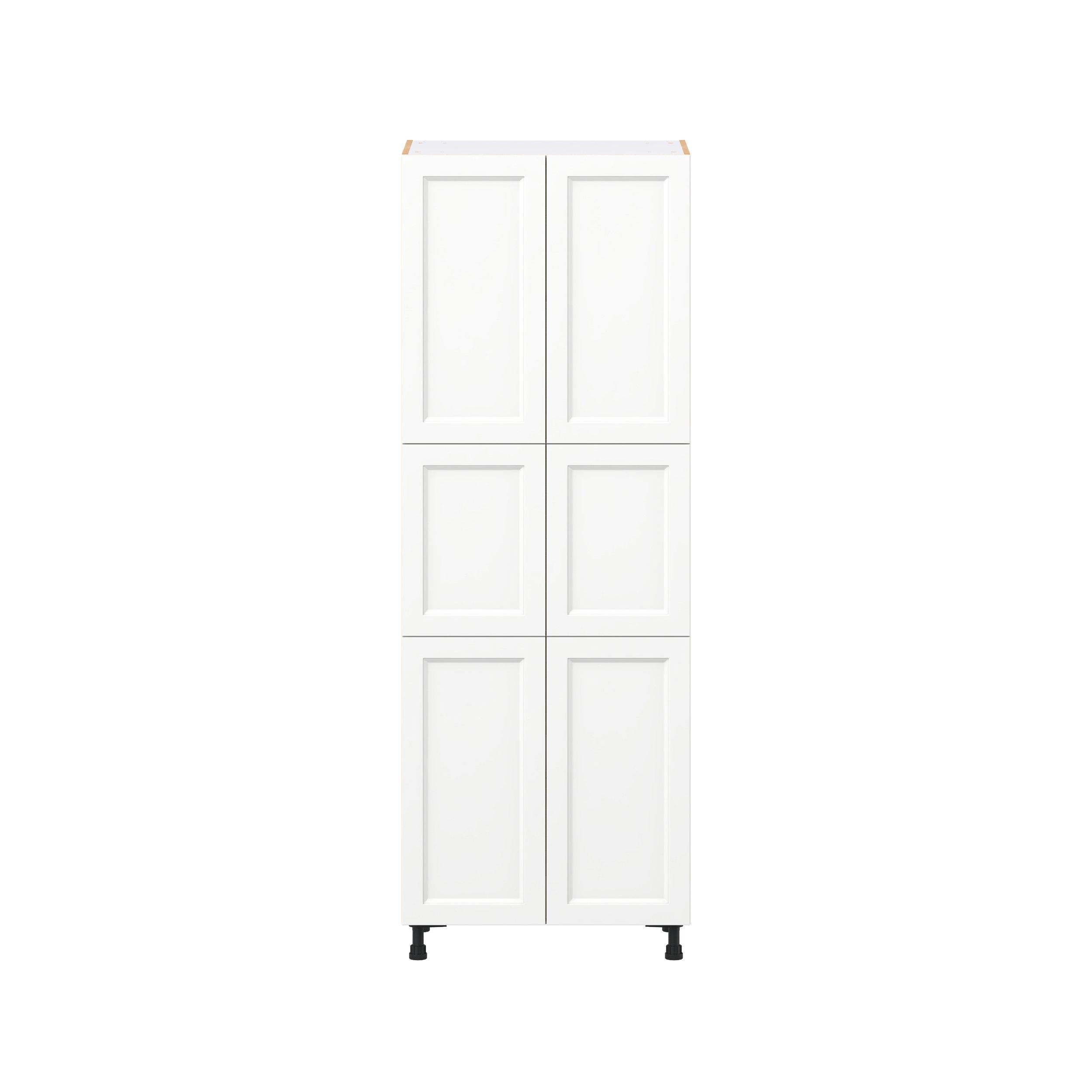 Peachtree 30 in. Painted Bright White Door Pantry Cabinet