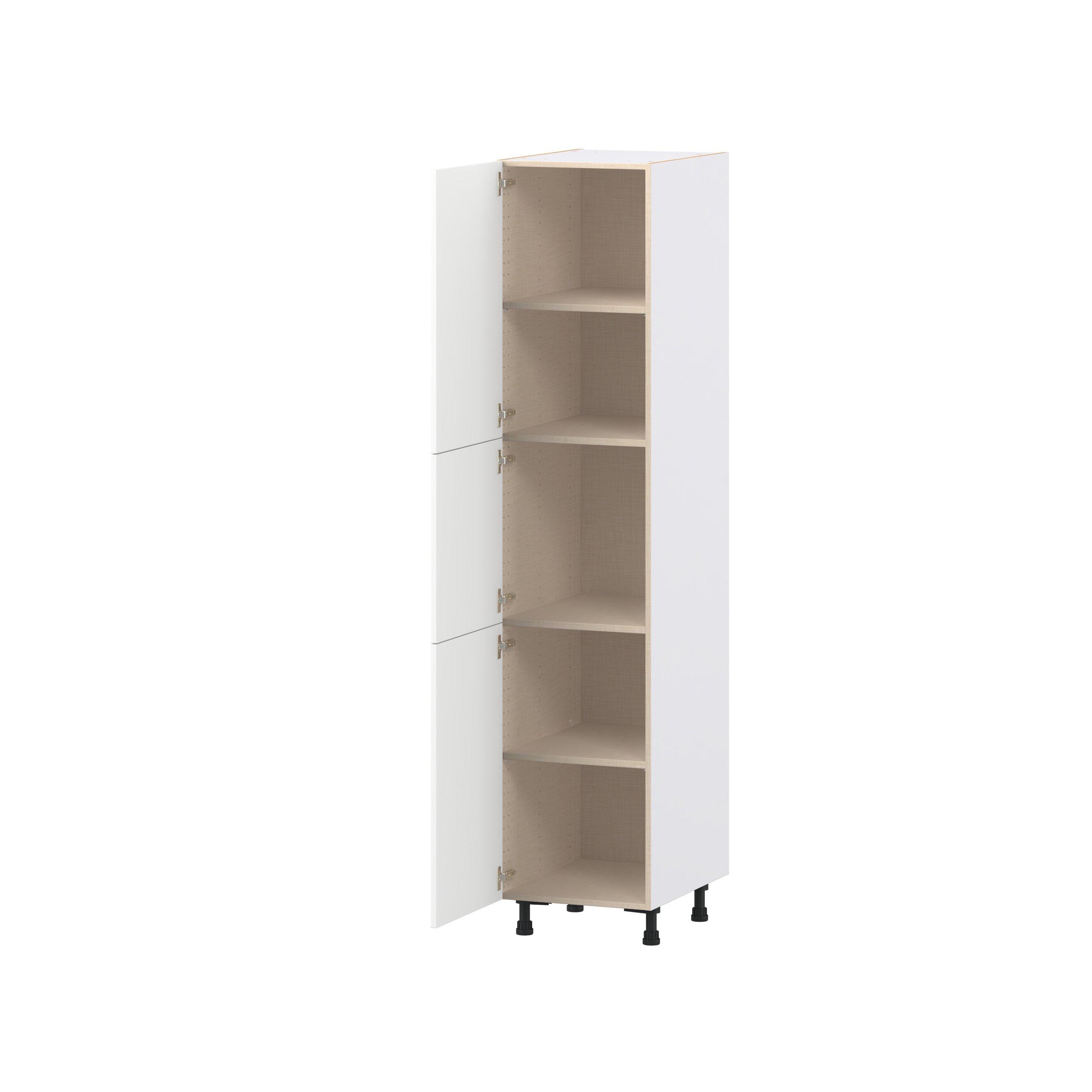 Peachtree 18 in. Painted Bright White Door Pantry Cabinet