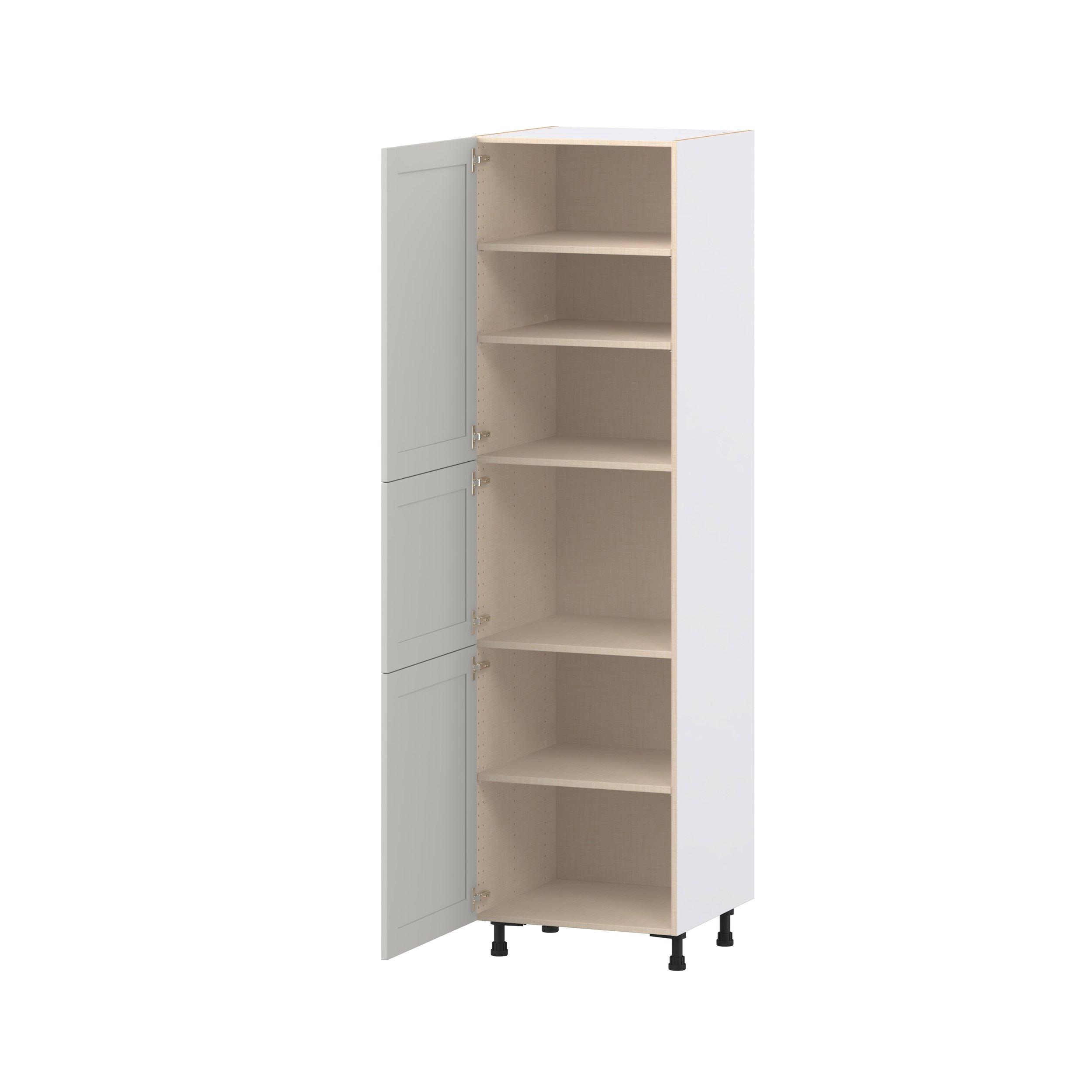 Summerhill 24 in. Light Gray Door Pantry Cabinet