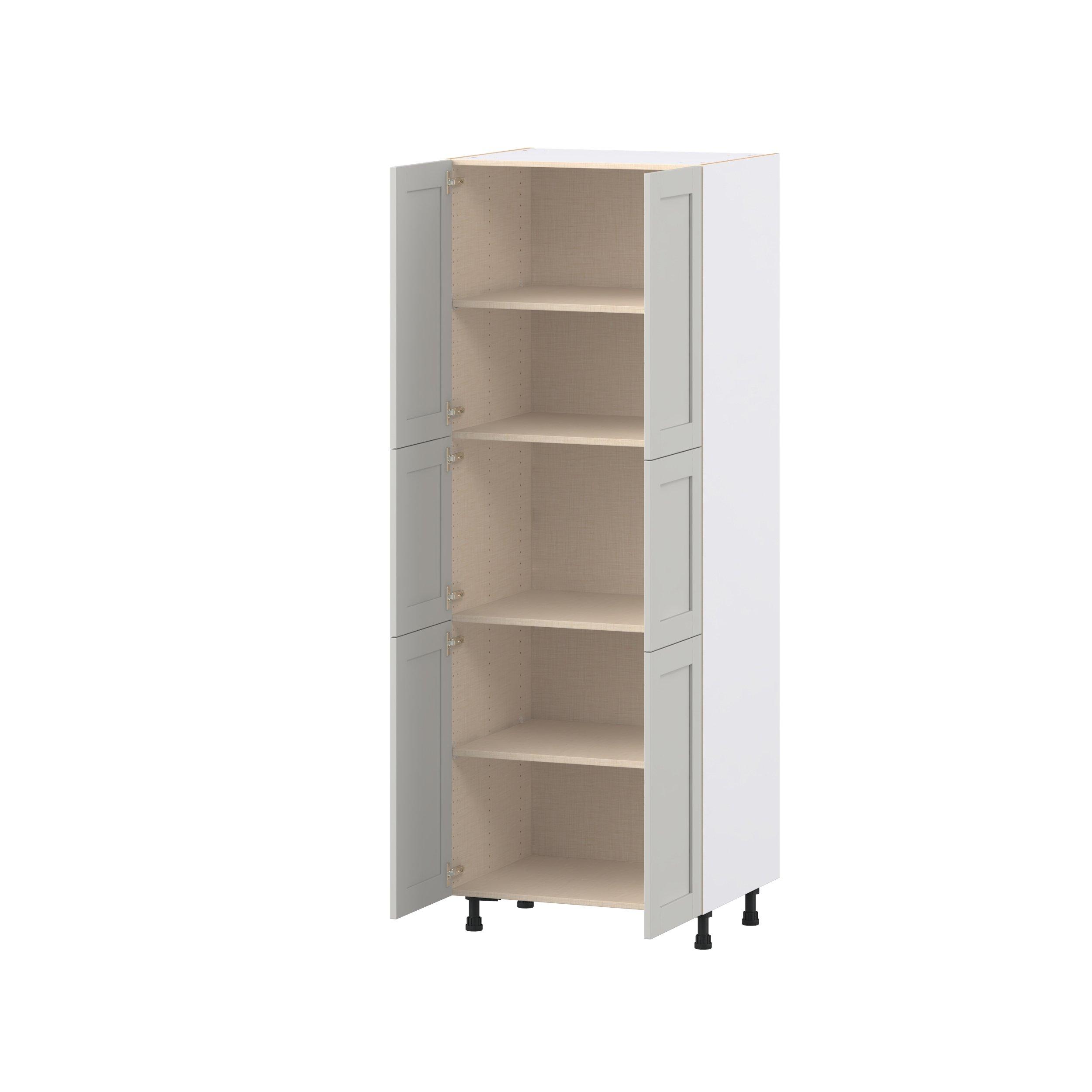 Summerhill 30 in. Light Gray Door Pantry Cabinet
